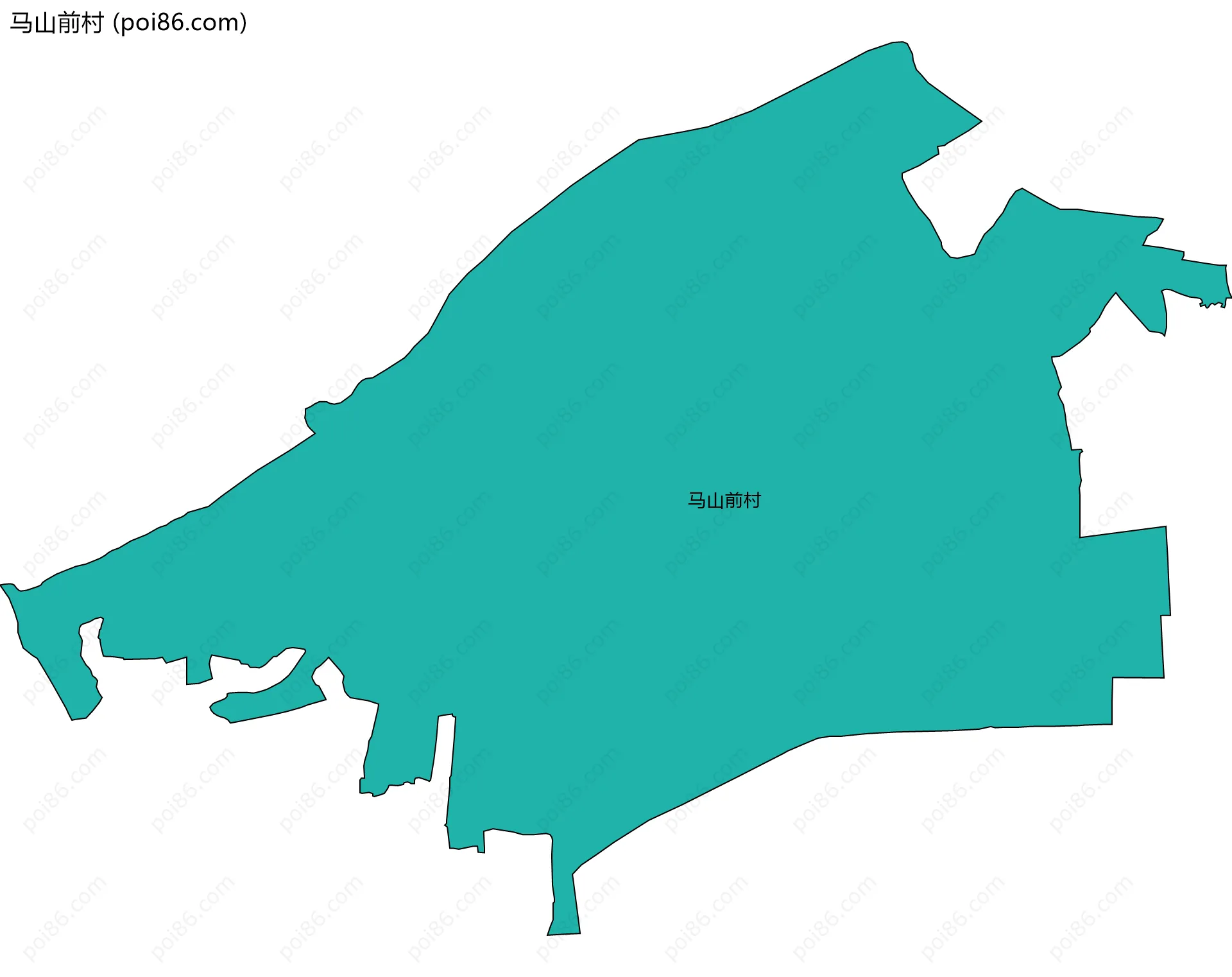 马山前村边界地图