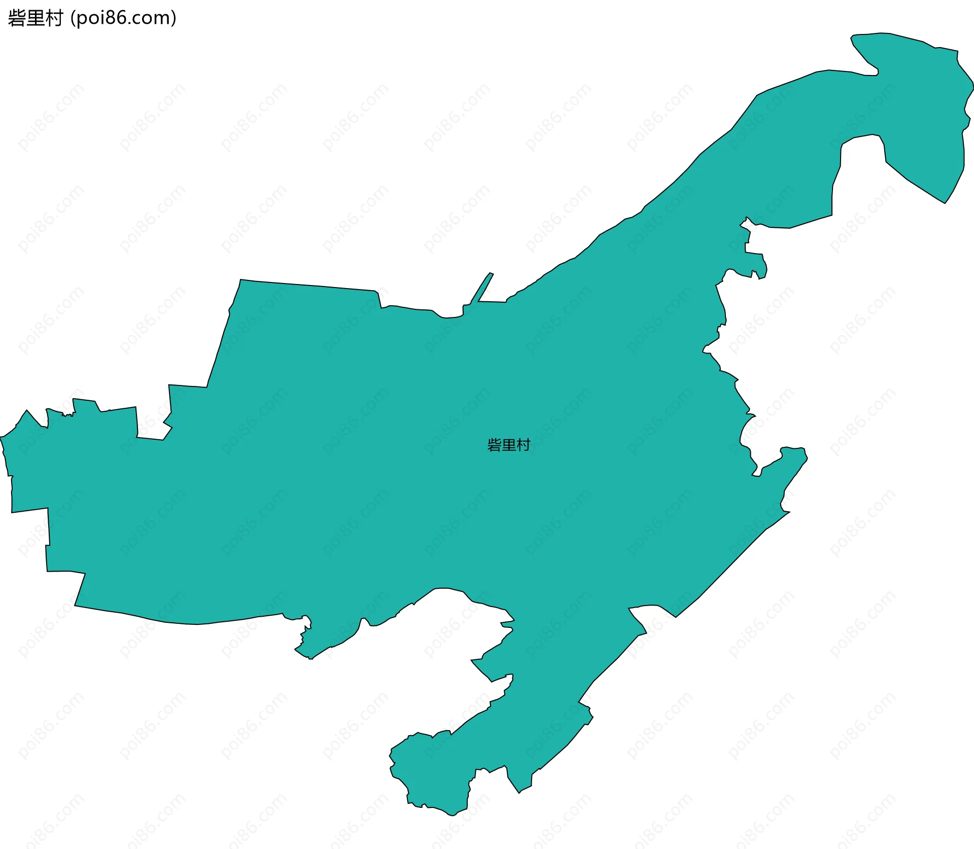 砦里村边界地图