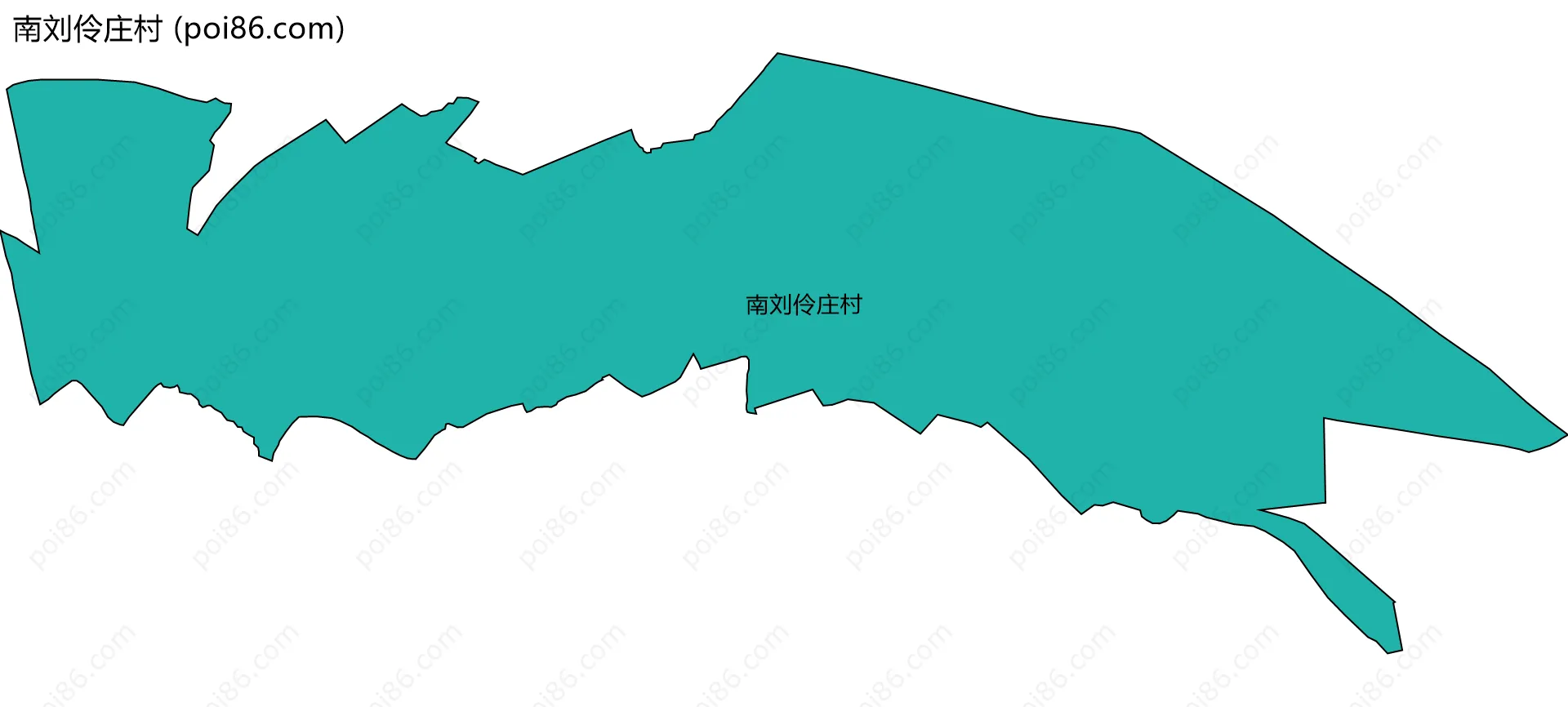 南刘伶庄村边界地图