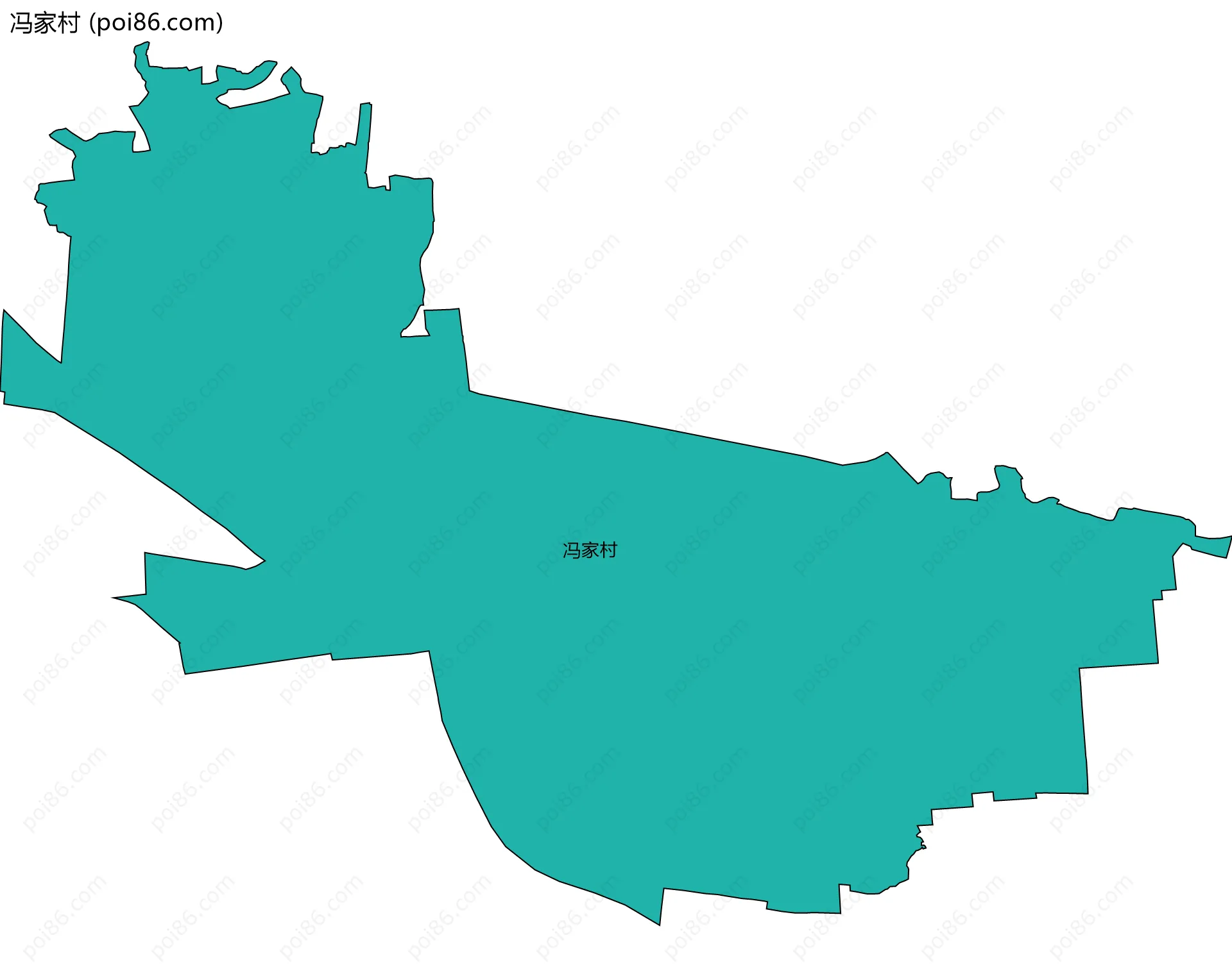冯家村边界地图