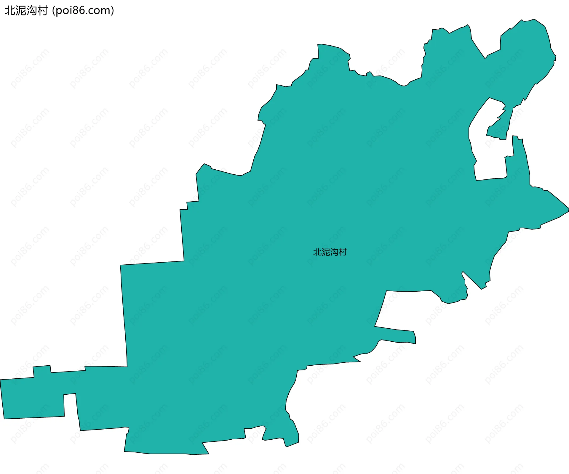 北泥沟村边界地图