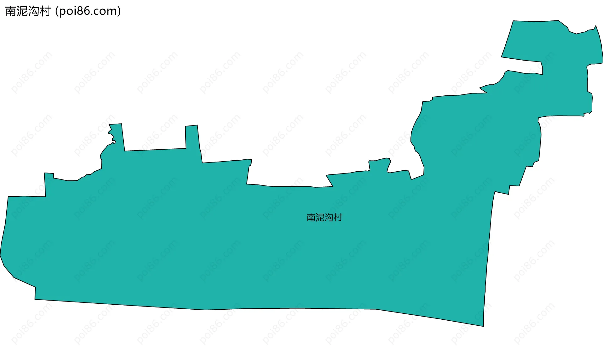 南泥沟村边界地图