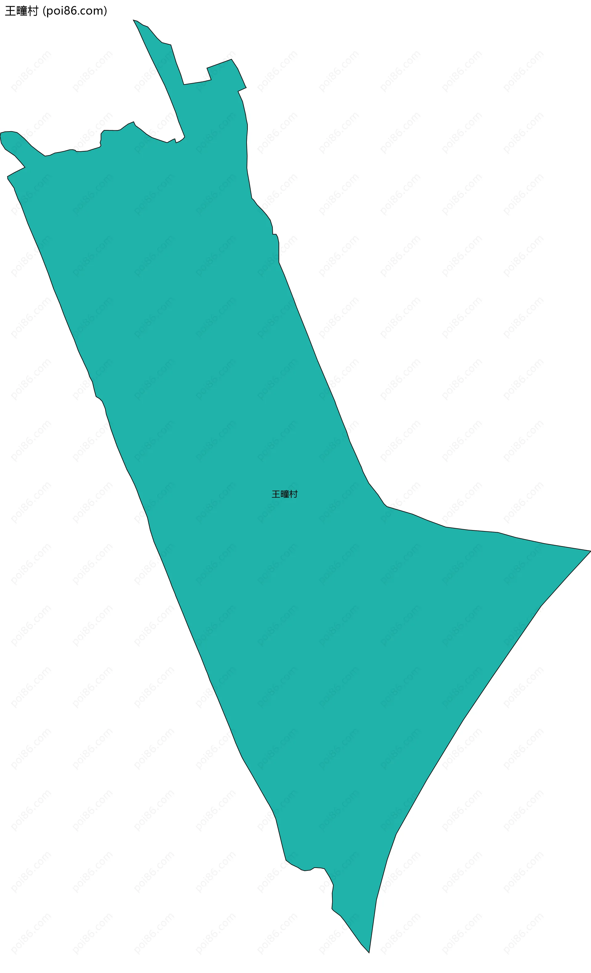 王疃村边界地图