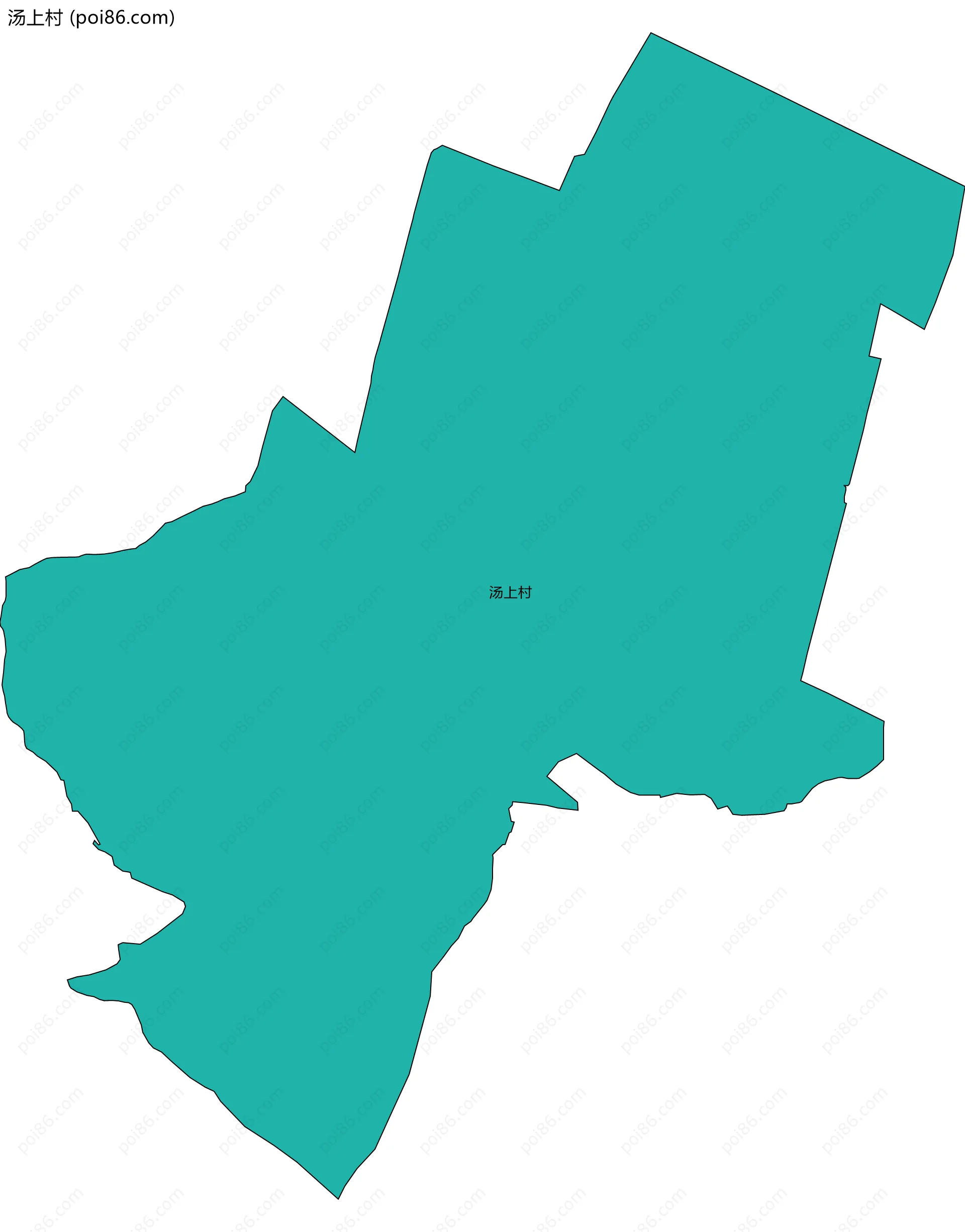 汤上村边界地图