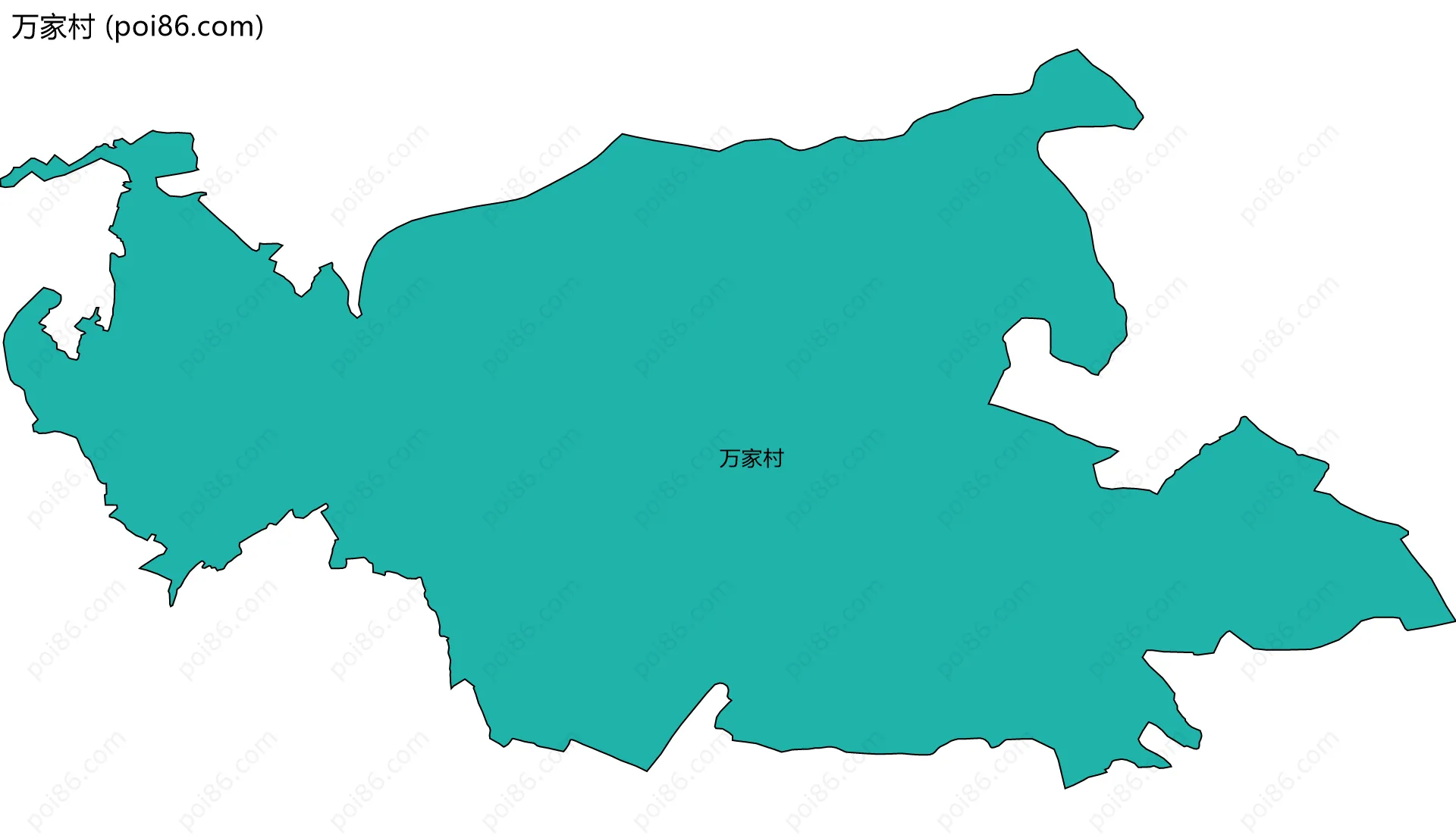 万家村边界地图