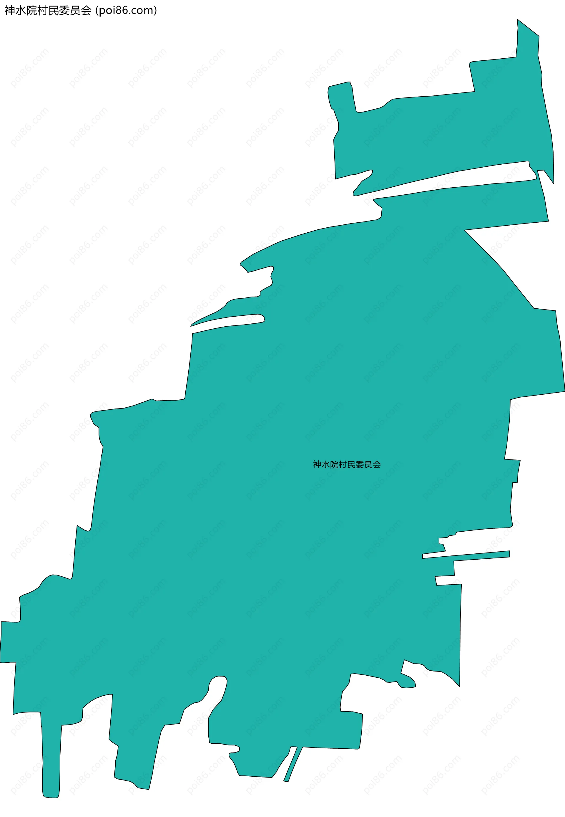 神水院村民委员会边界地图