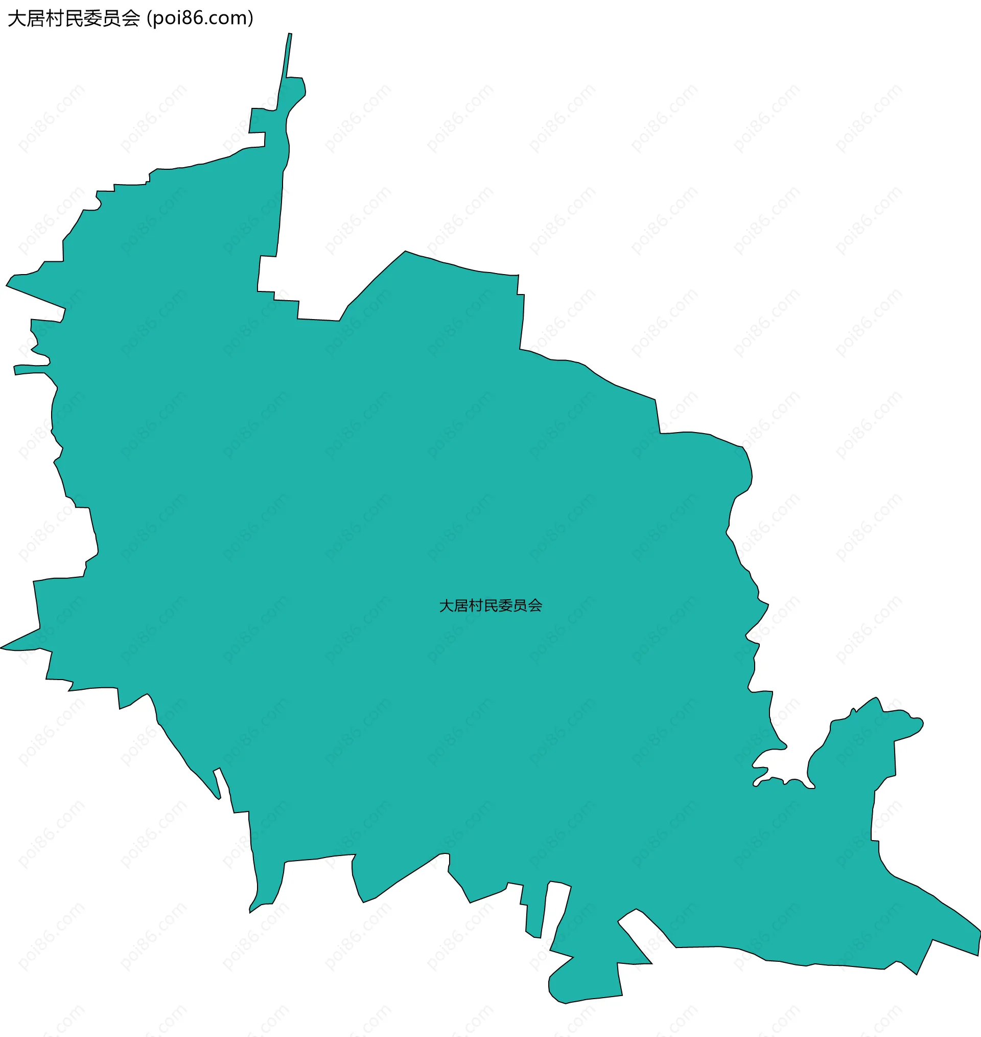 大居村民委员会边界地图