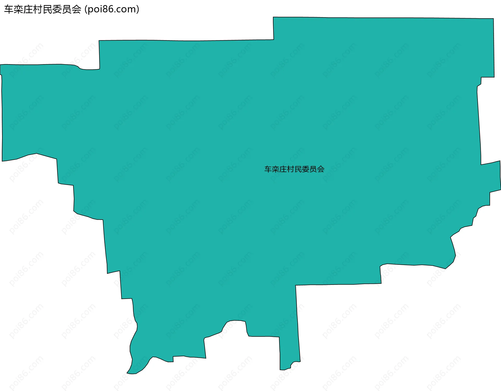 车栾庄村民委员会边界地图