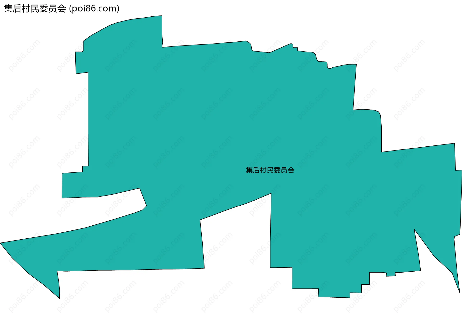 集后村民委员会边界地图
