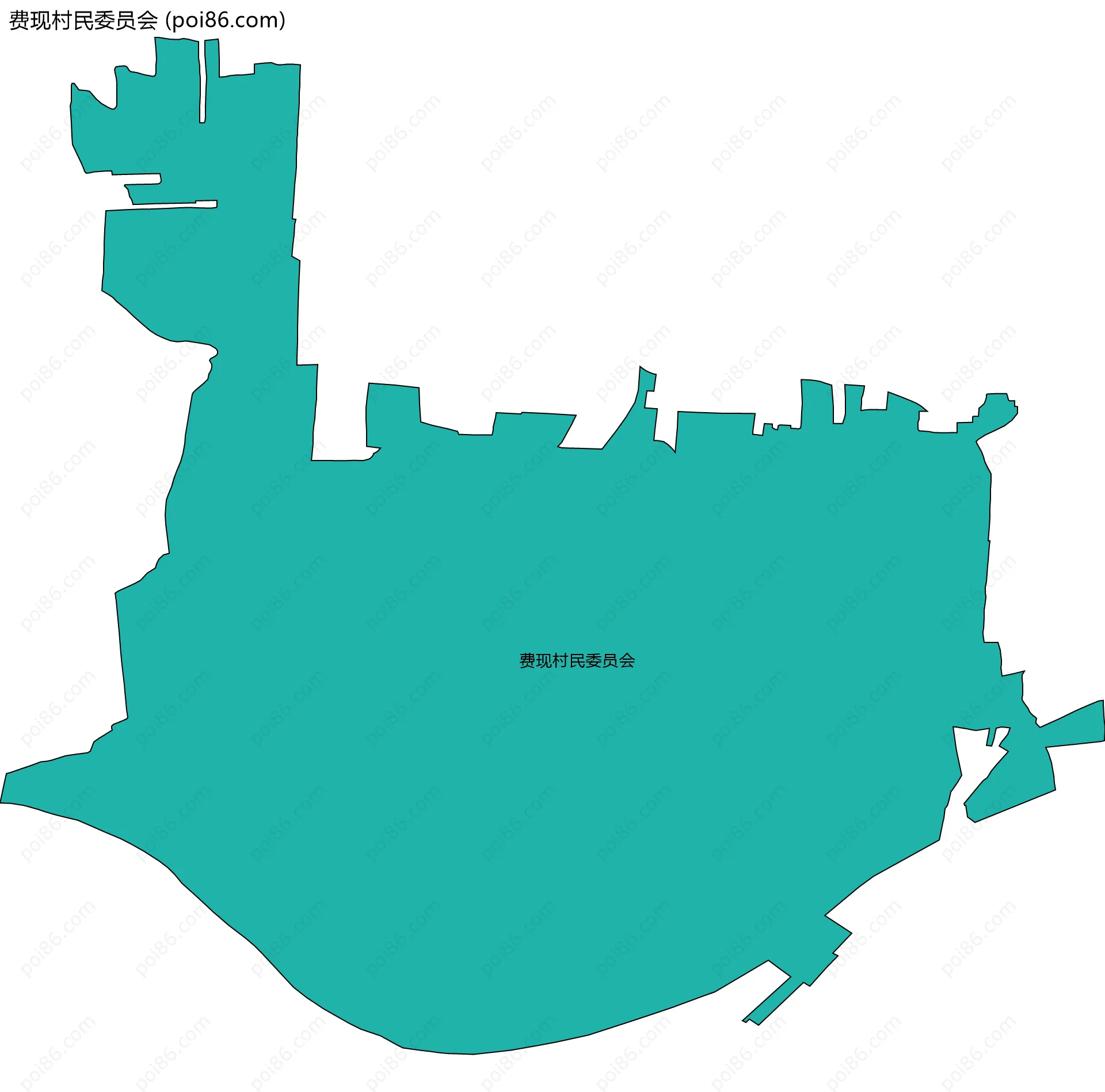 费现村民委员会边界地图