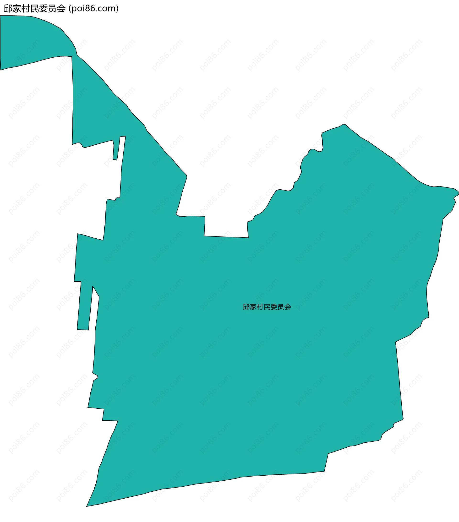 邱家村民委员会边界地图