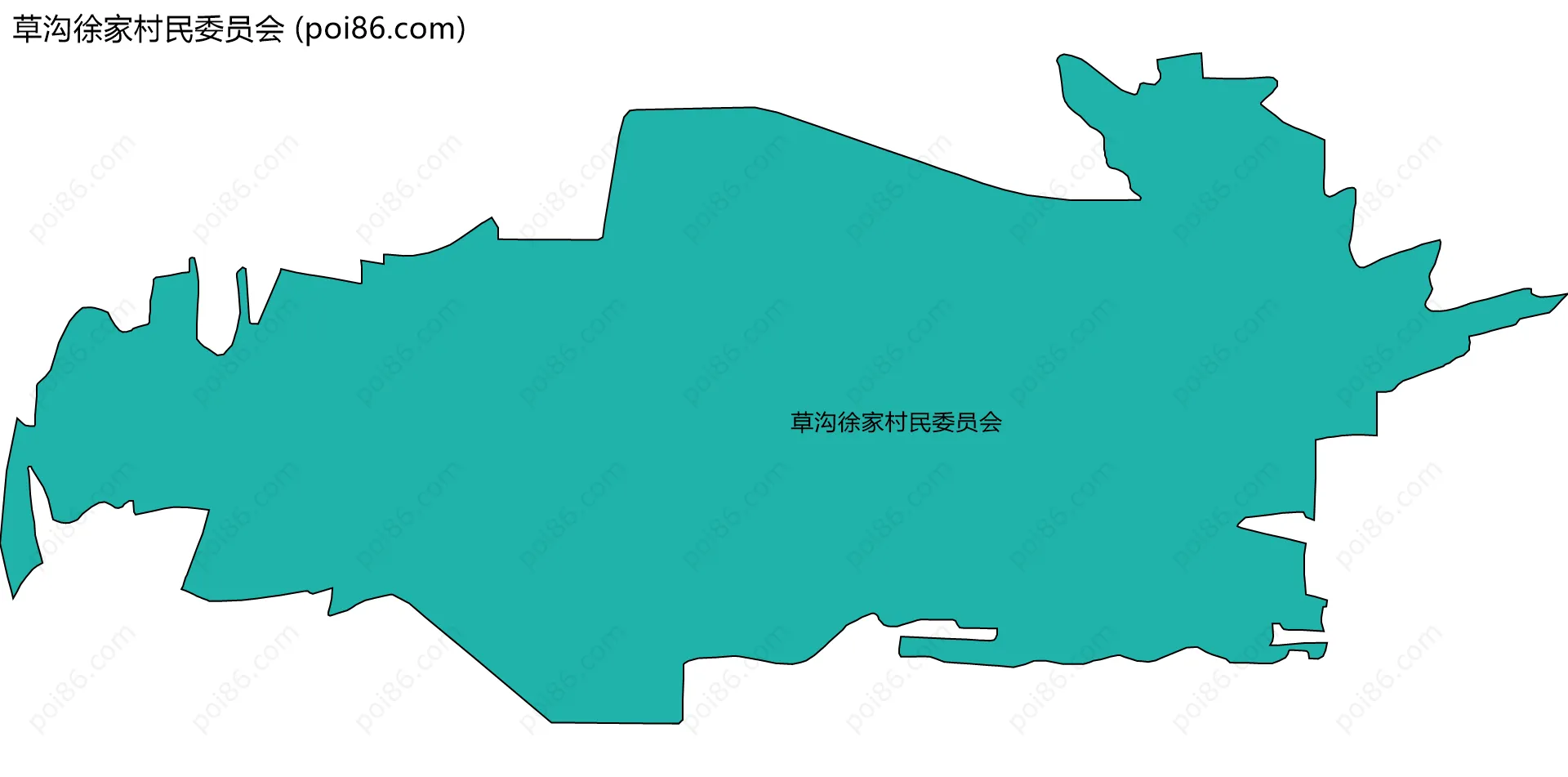 草沟徐家村民委员会边界地图