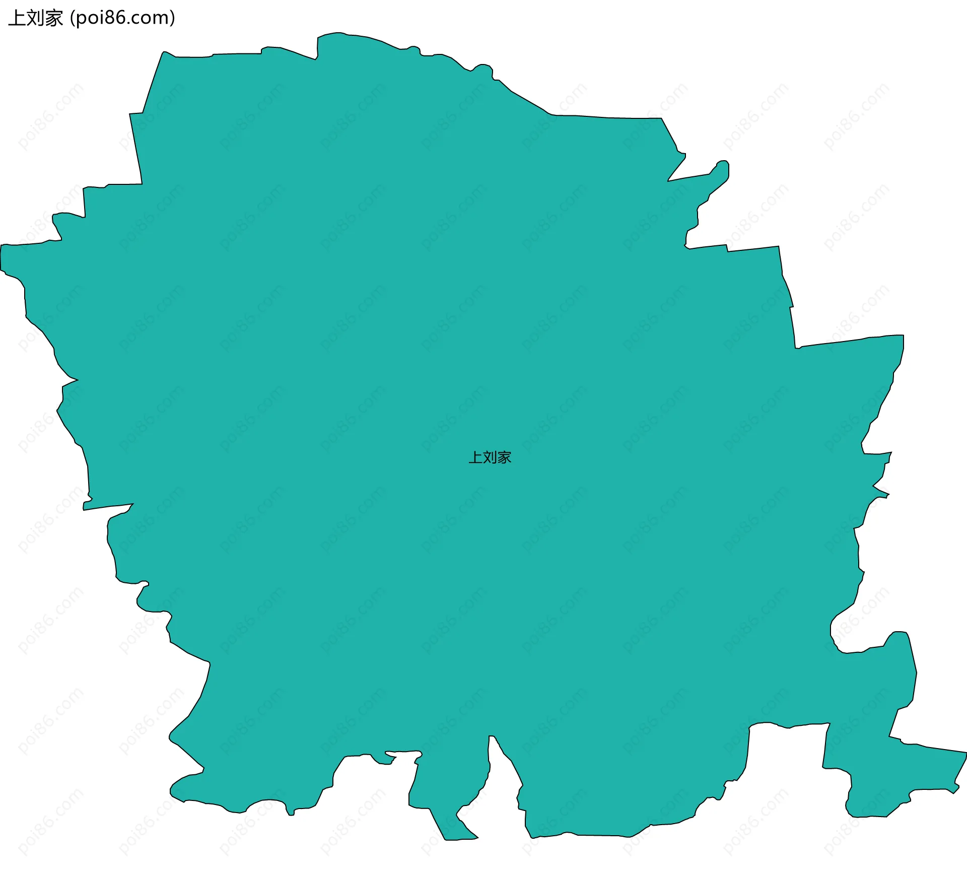 上刘家边界地图