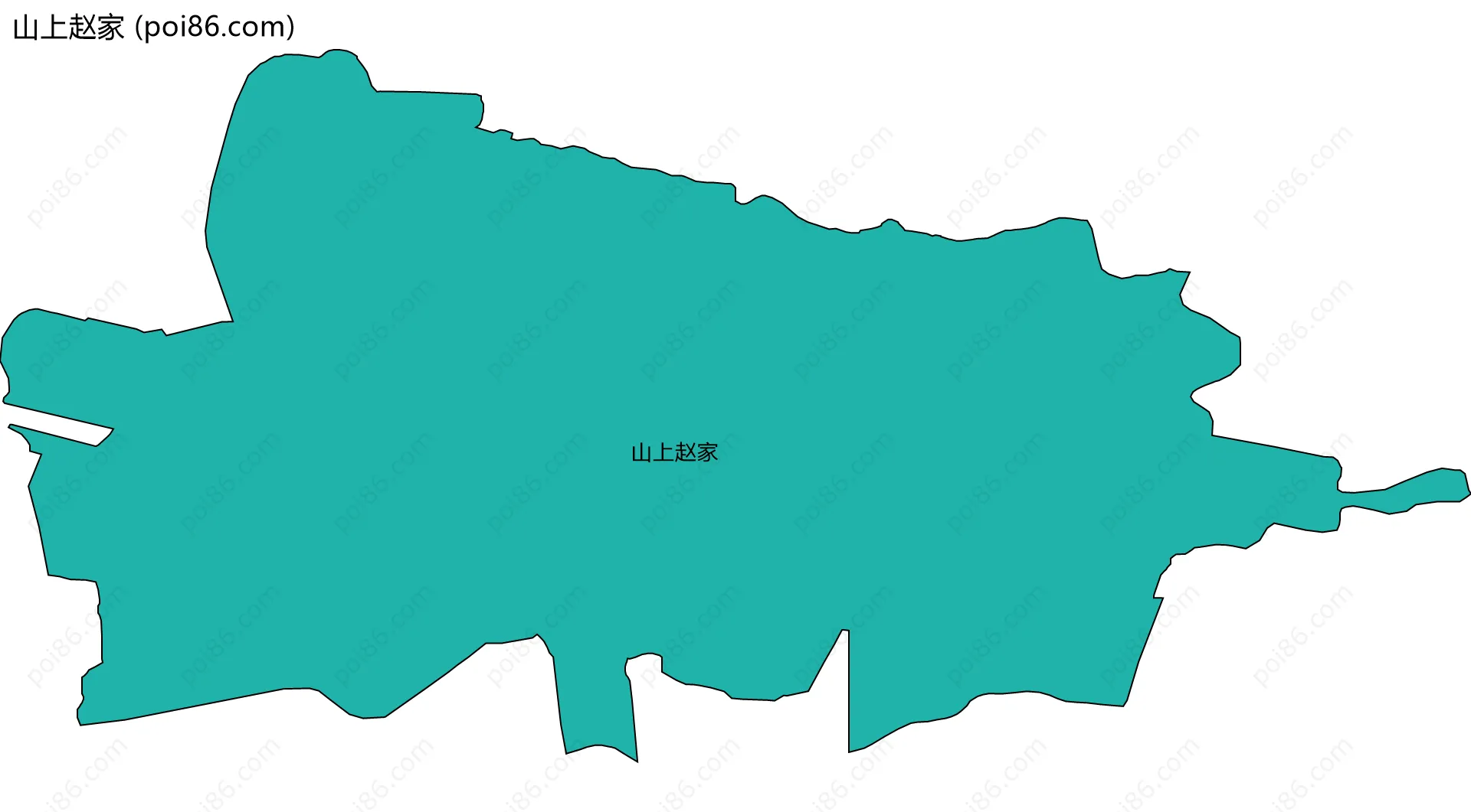 山上赵家边界地图