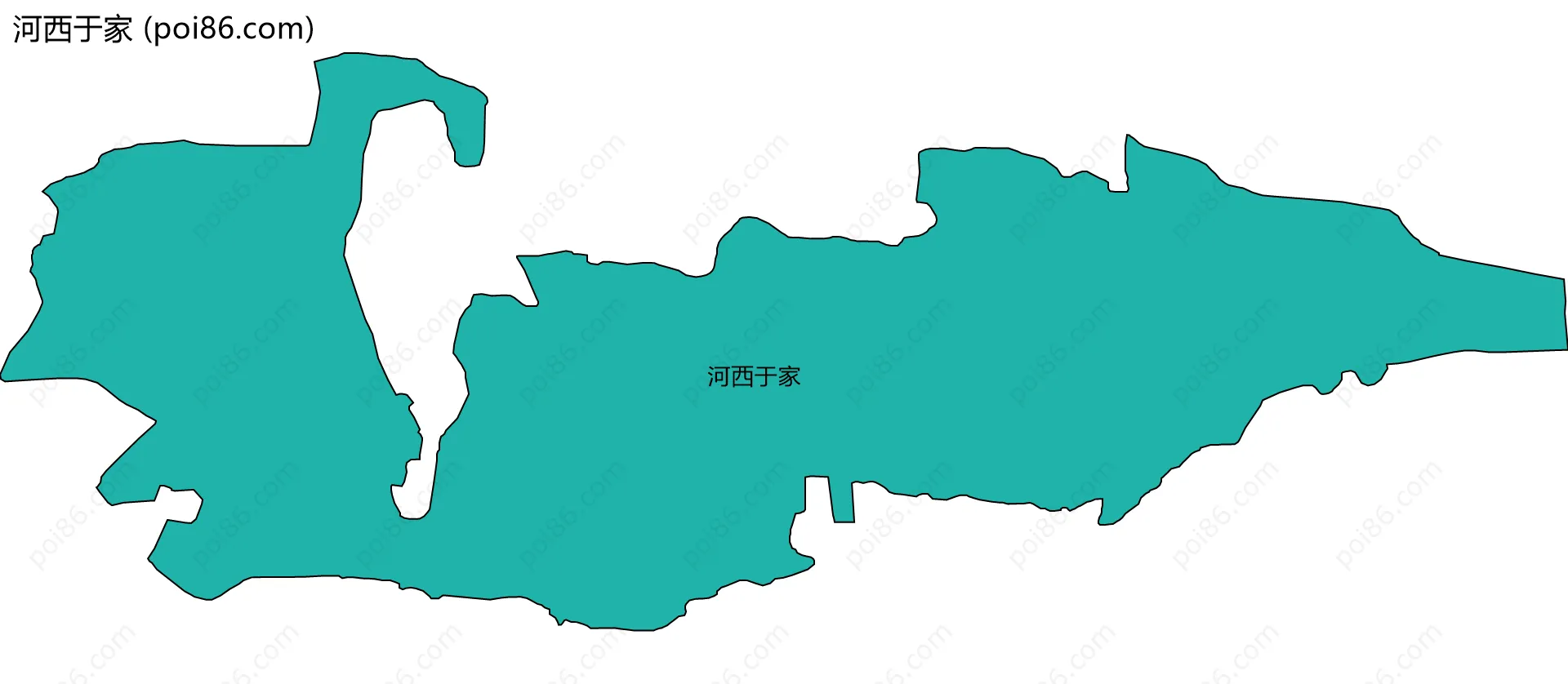 河西于家边界地图