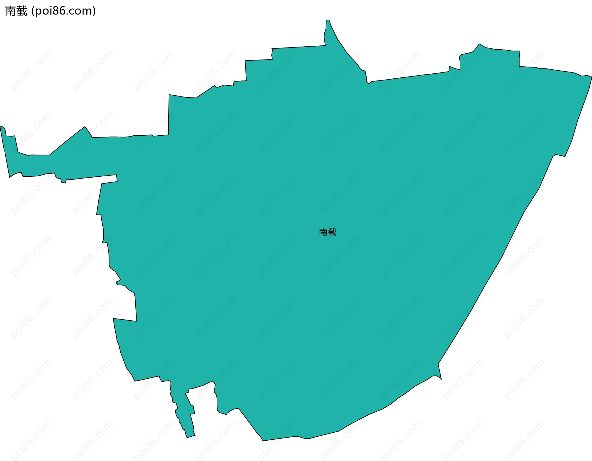 南截边界地图