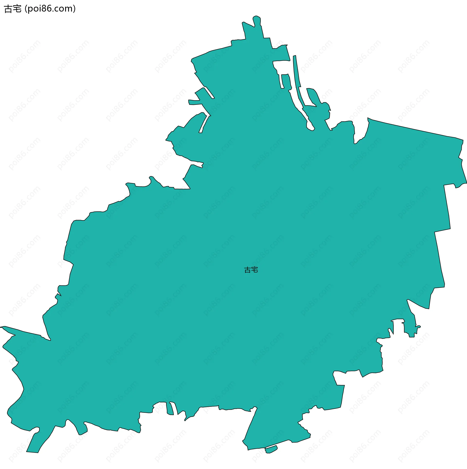 古宅边界地图