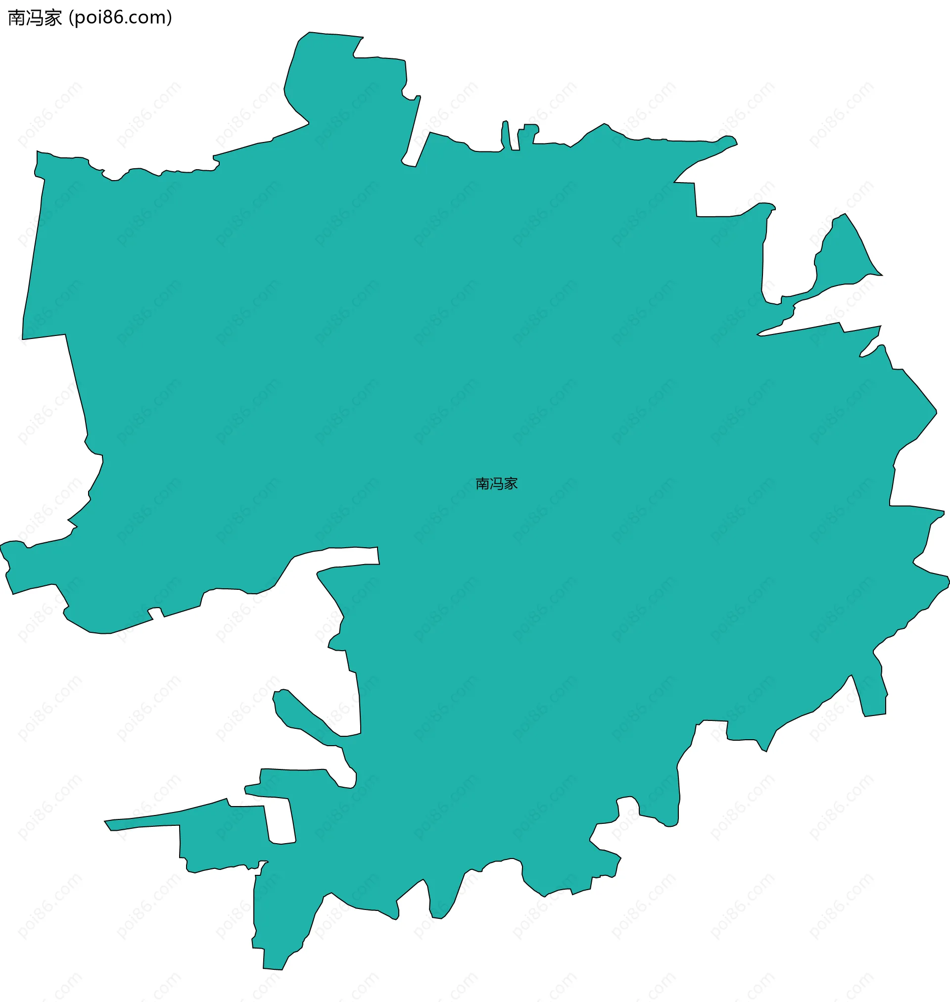 南冯家边界地图