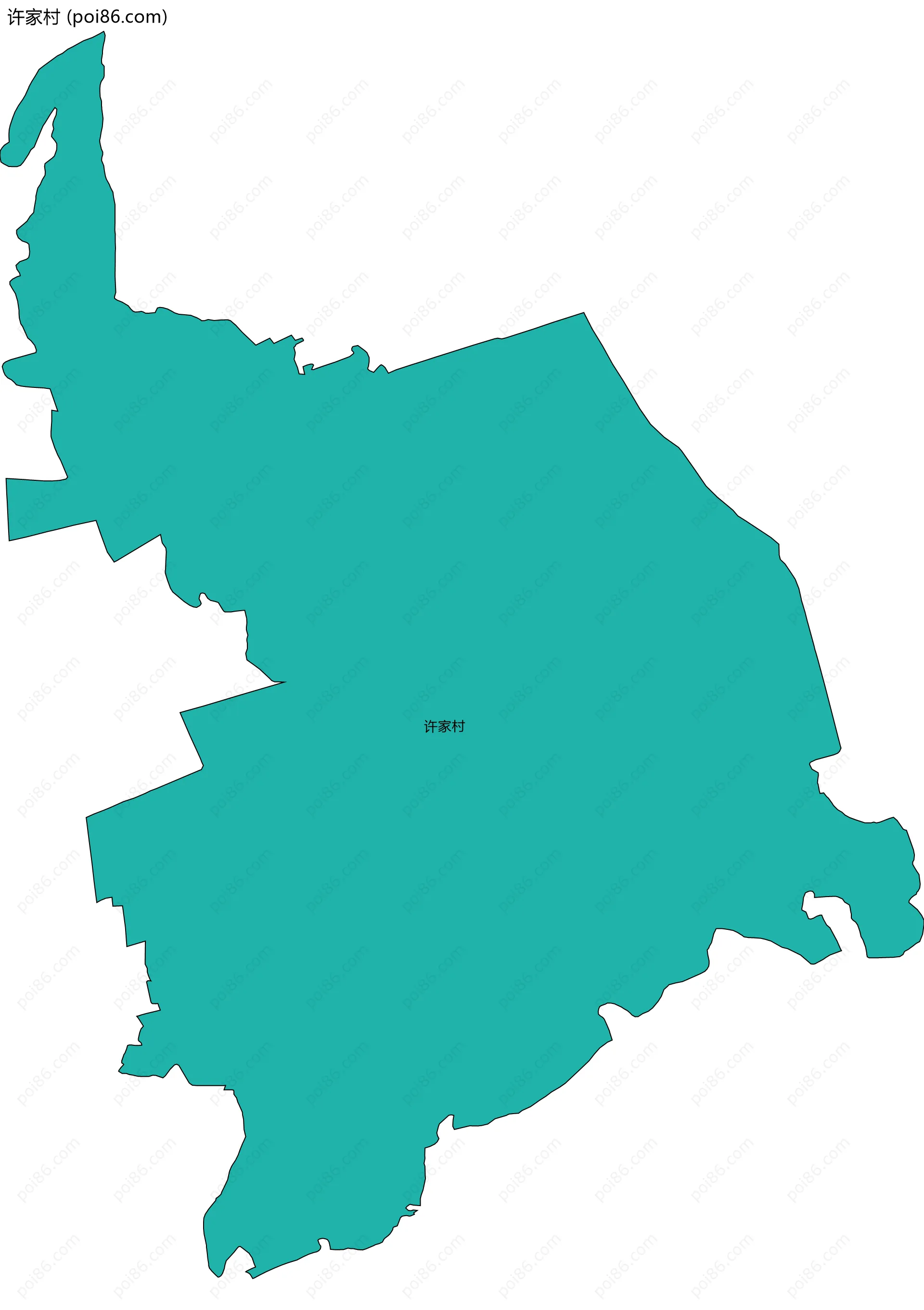 许家村边界地图