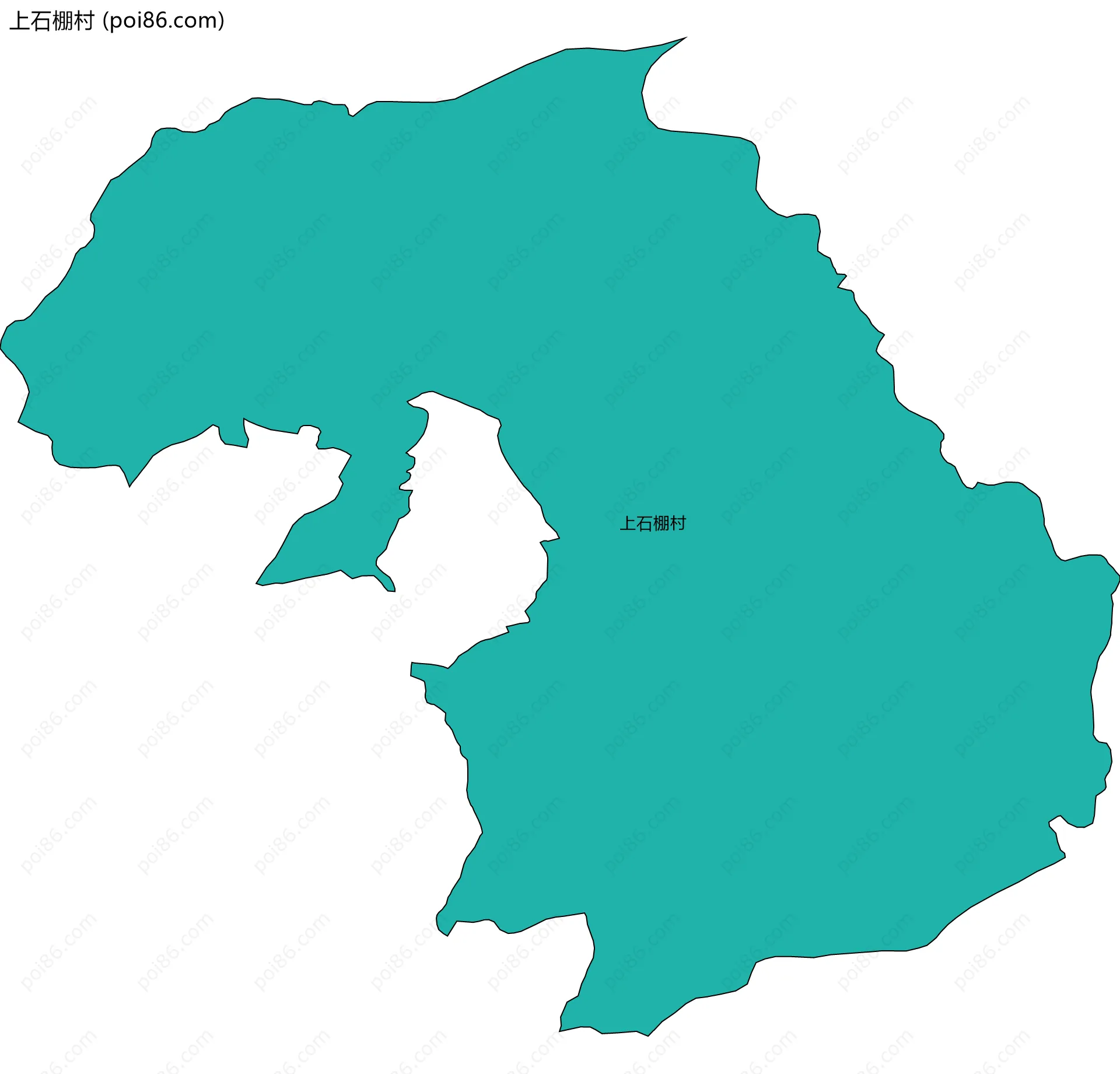 上石棚村边界地图