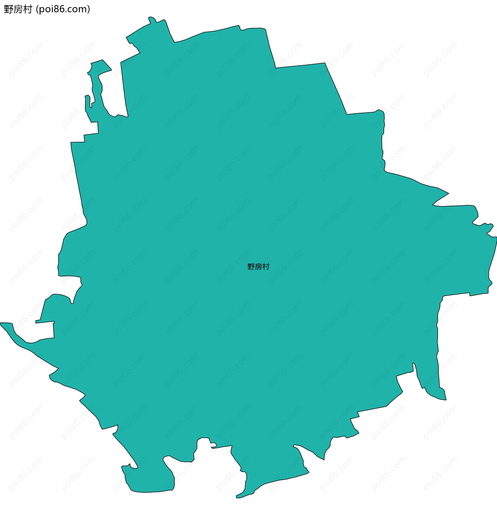 野房村边界地图
