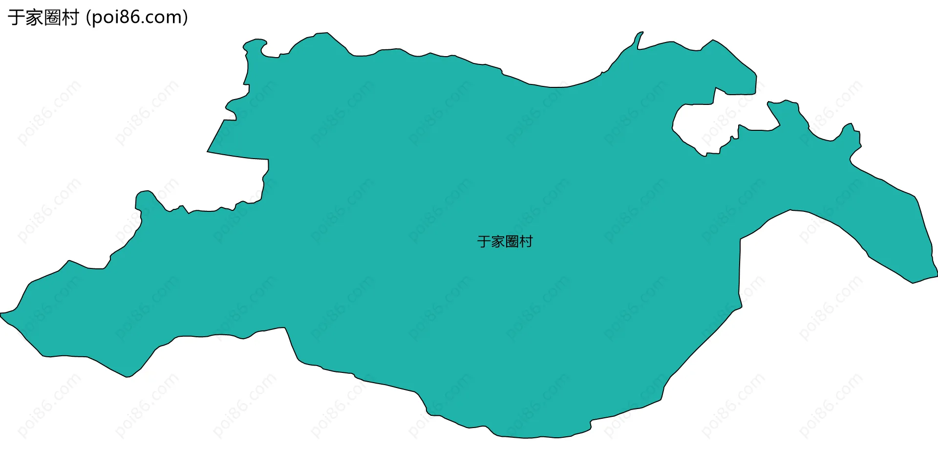 于家圈村边界地图