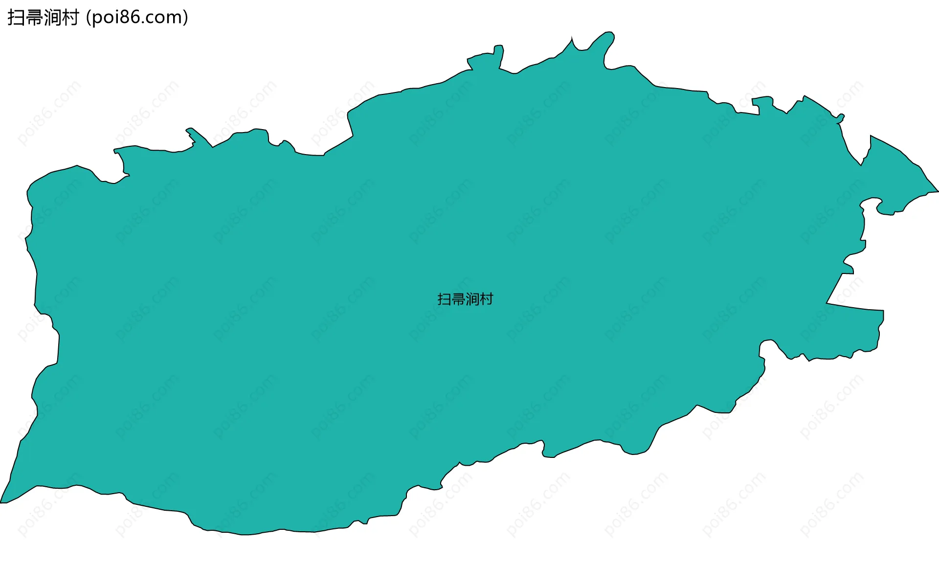 扫帚涧村边界地图