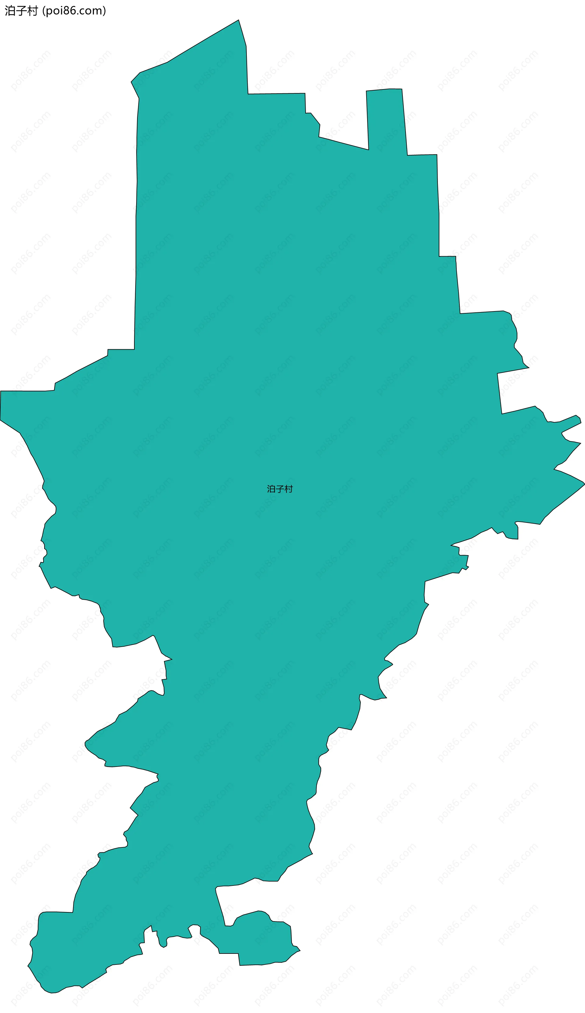 泊子村边界地图