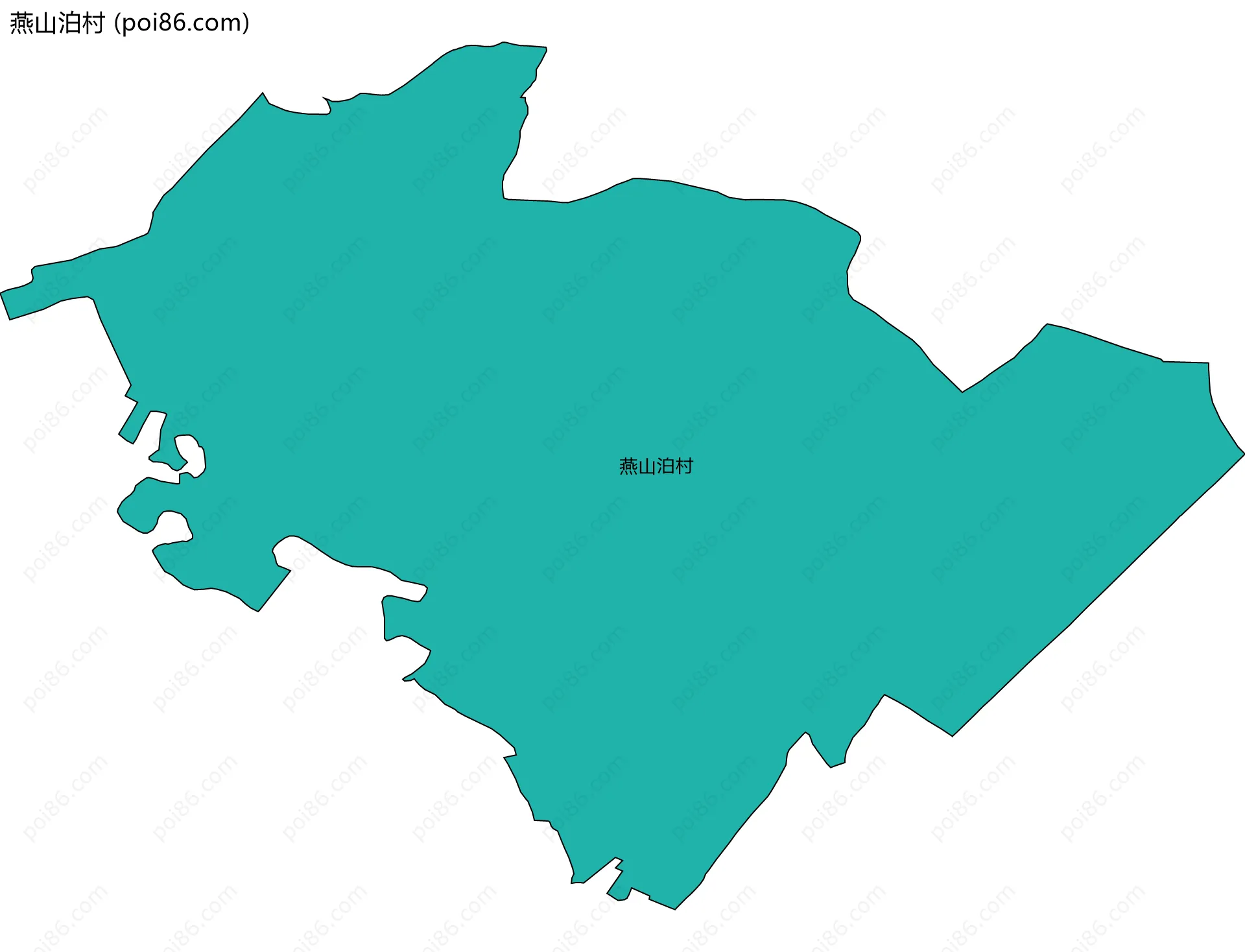 燕山泊村边界地图