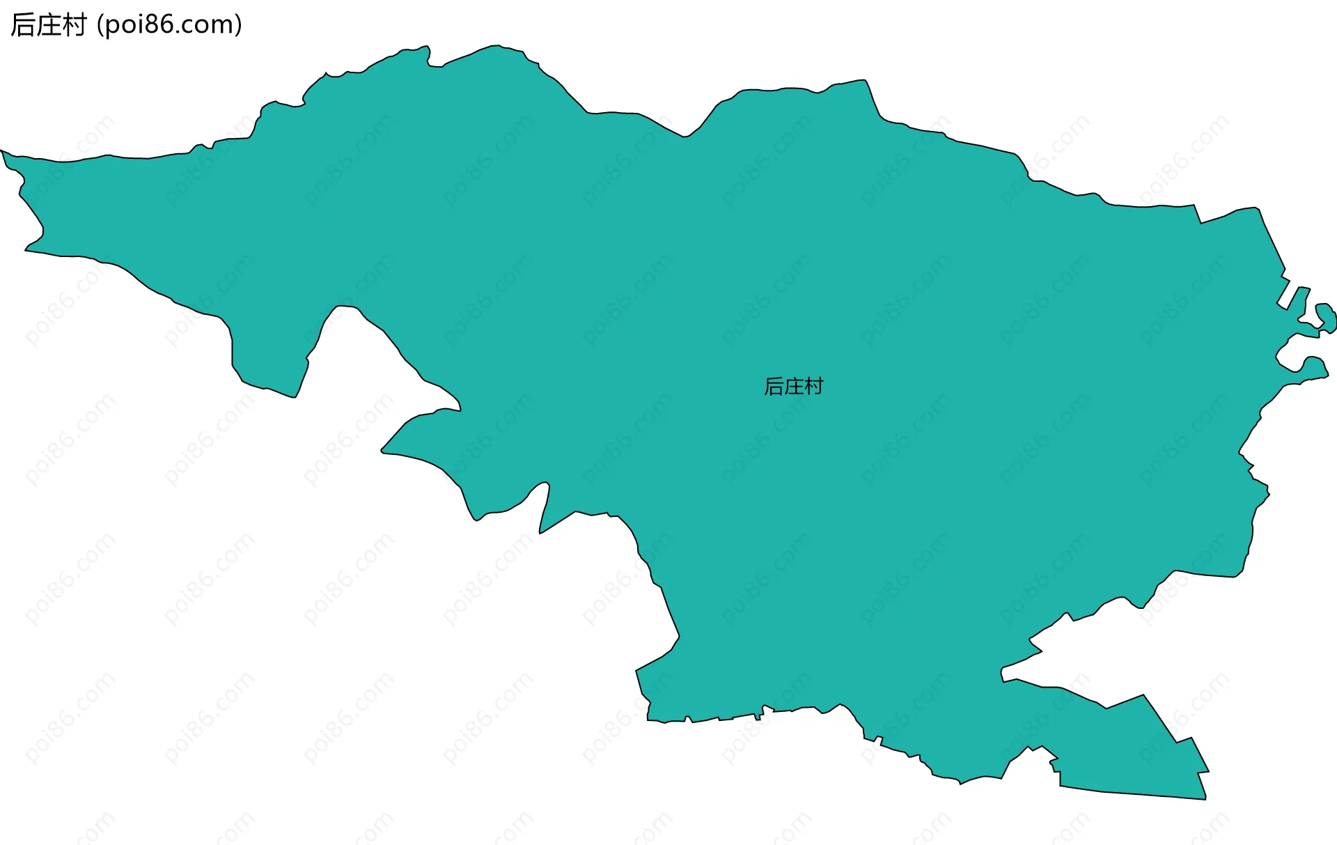 后庄村边界地图