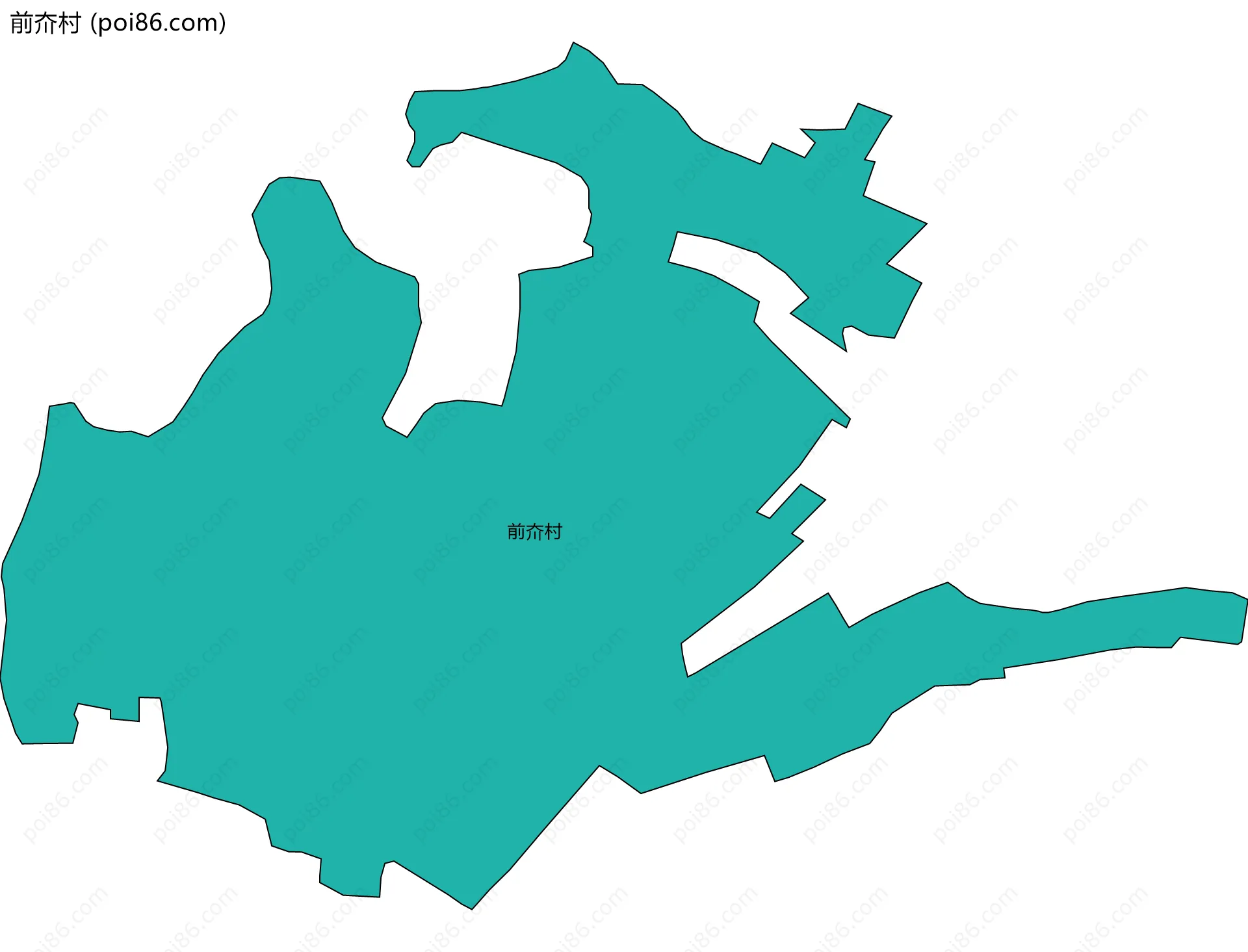 前夼村边界地图