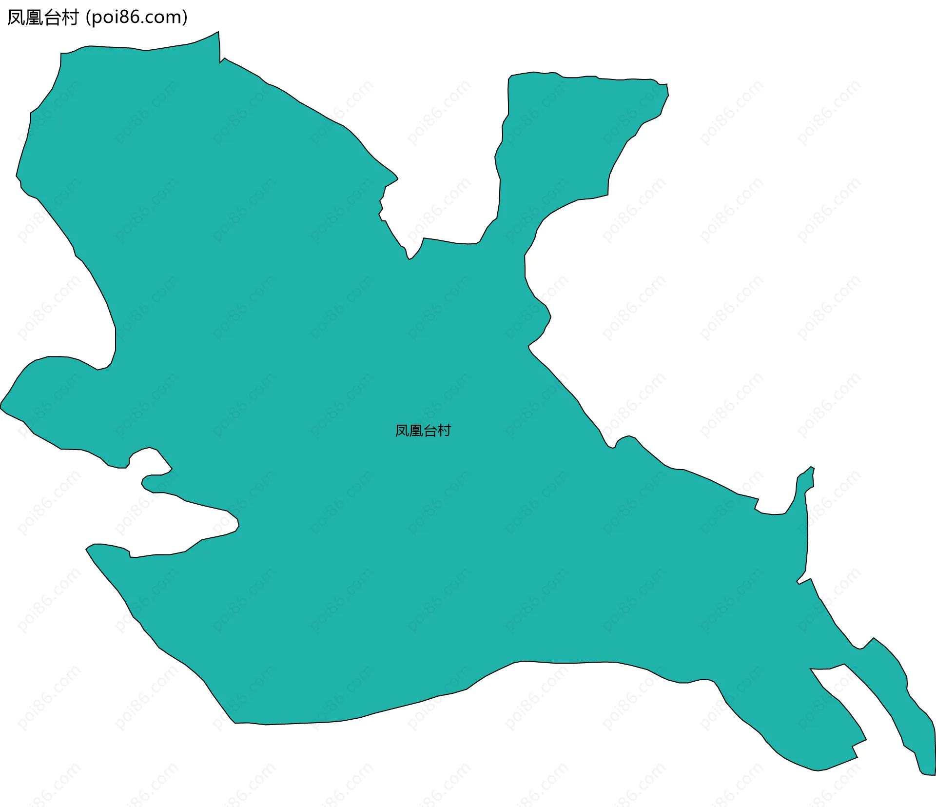 凤凰台村边界地图