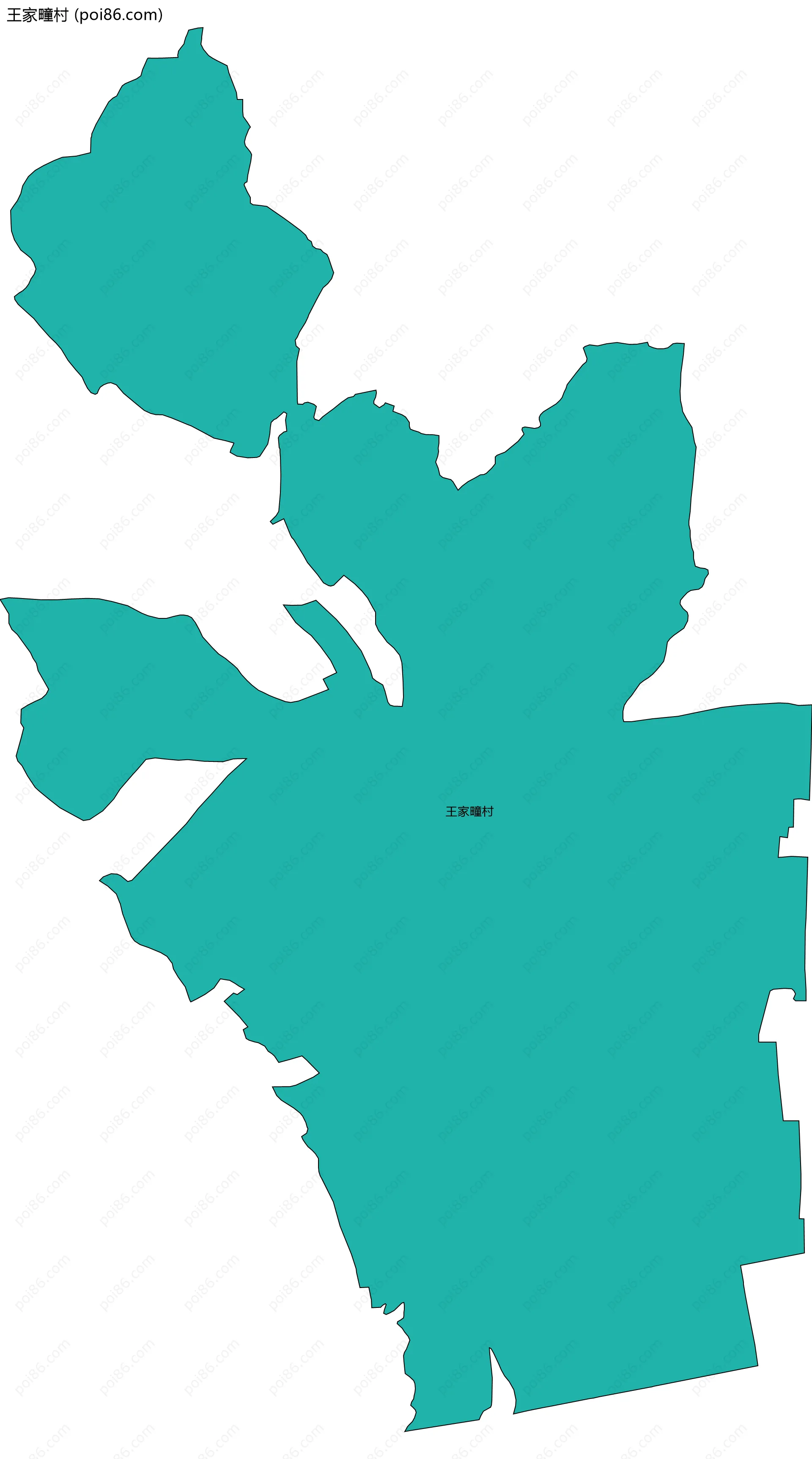 王家疃村边界地图