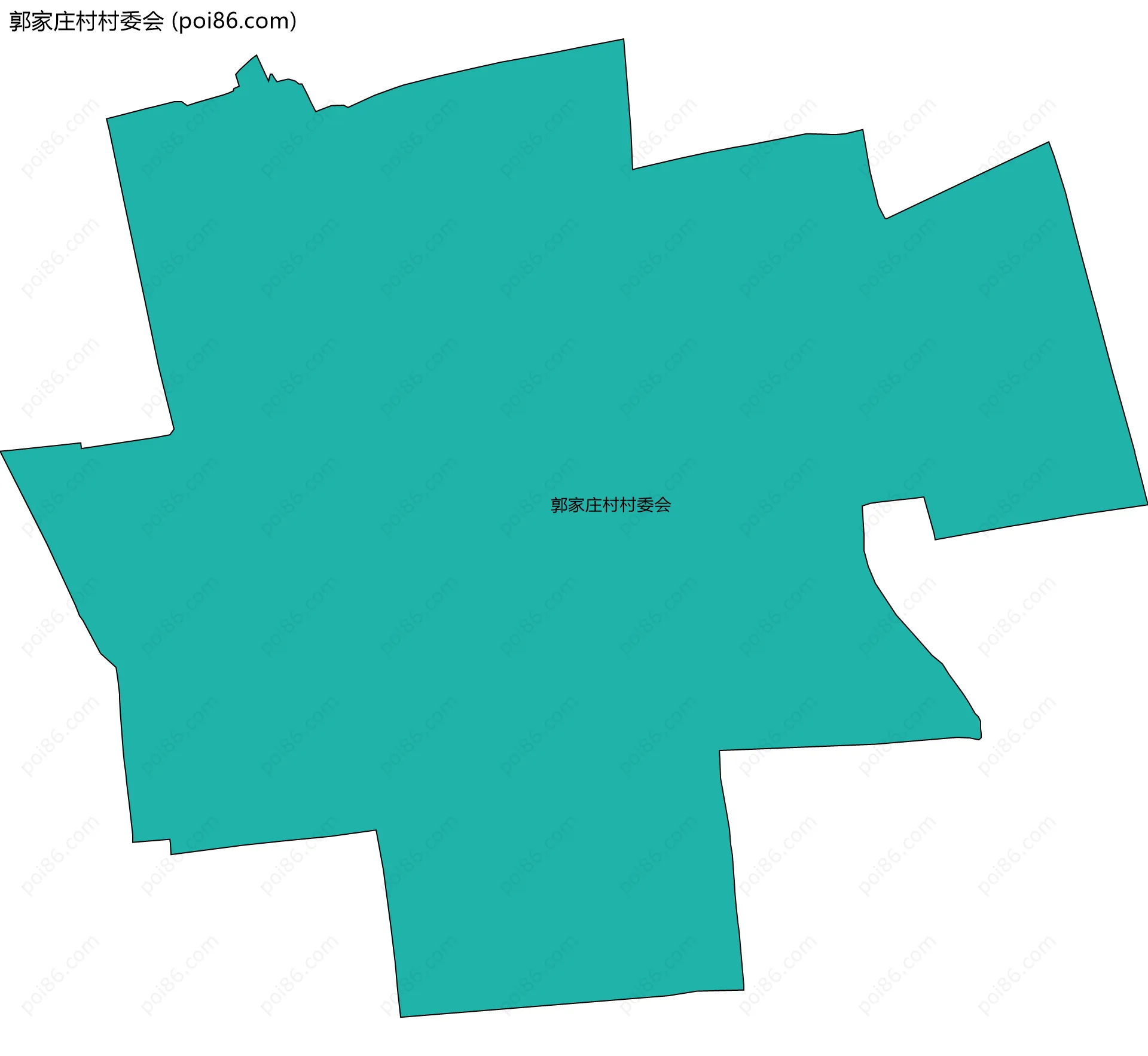 郭家庄村村委会边界地图