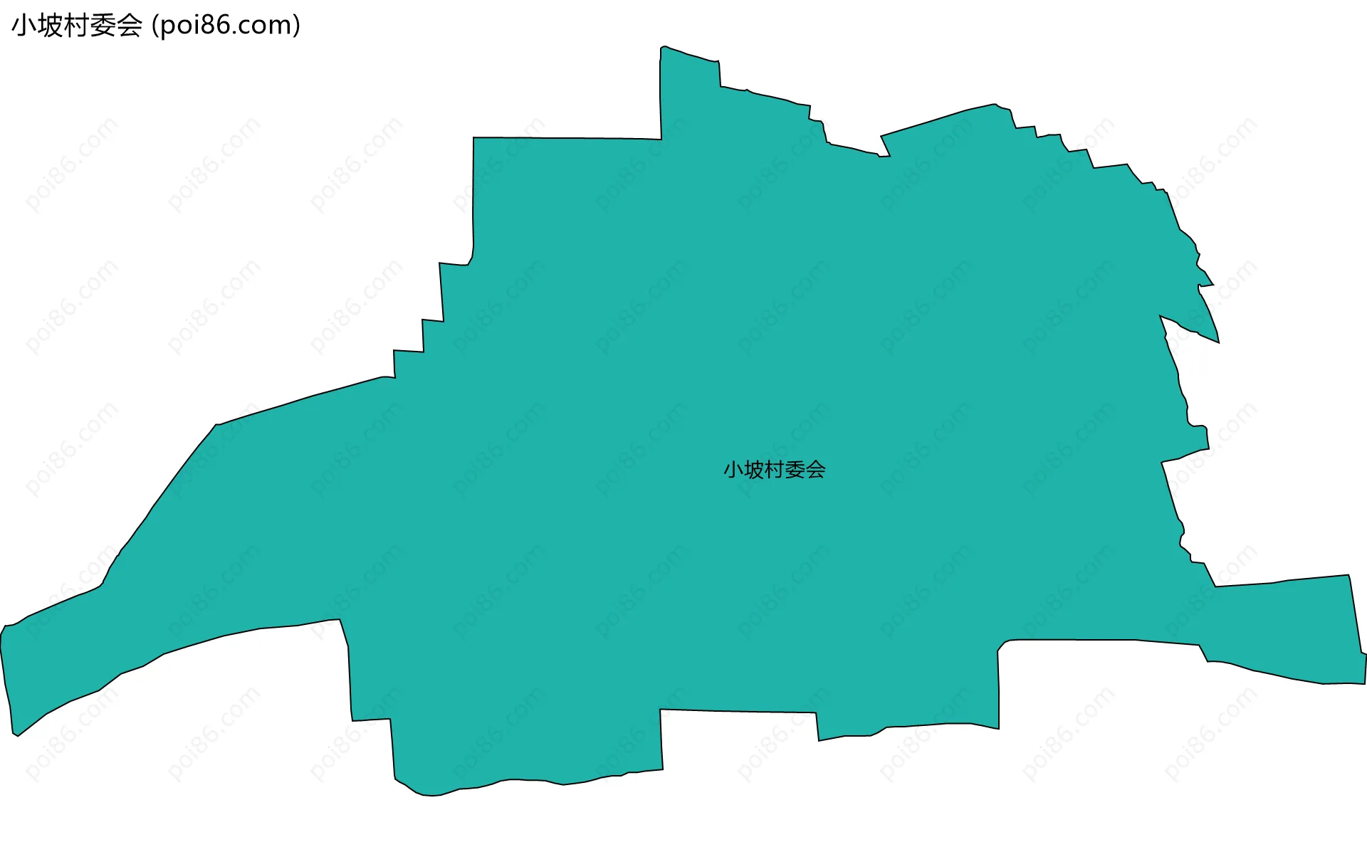 小坡村委会边界地图