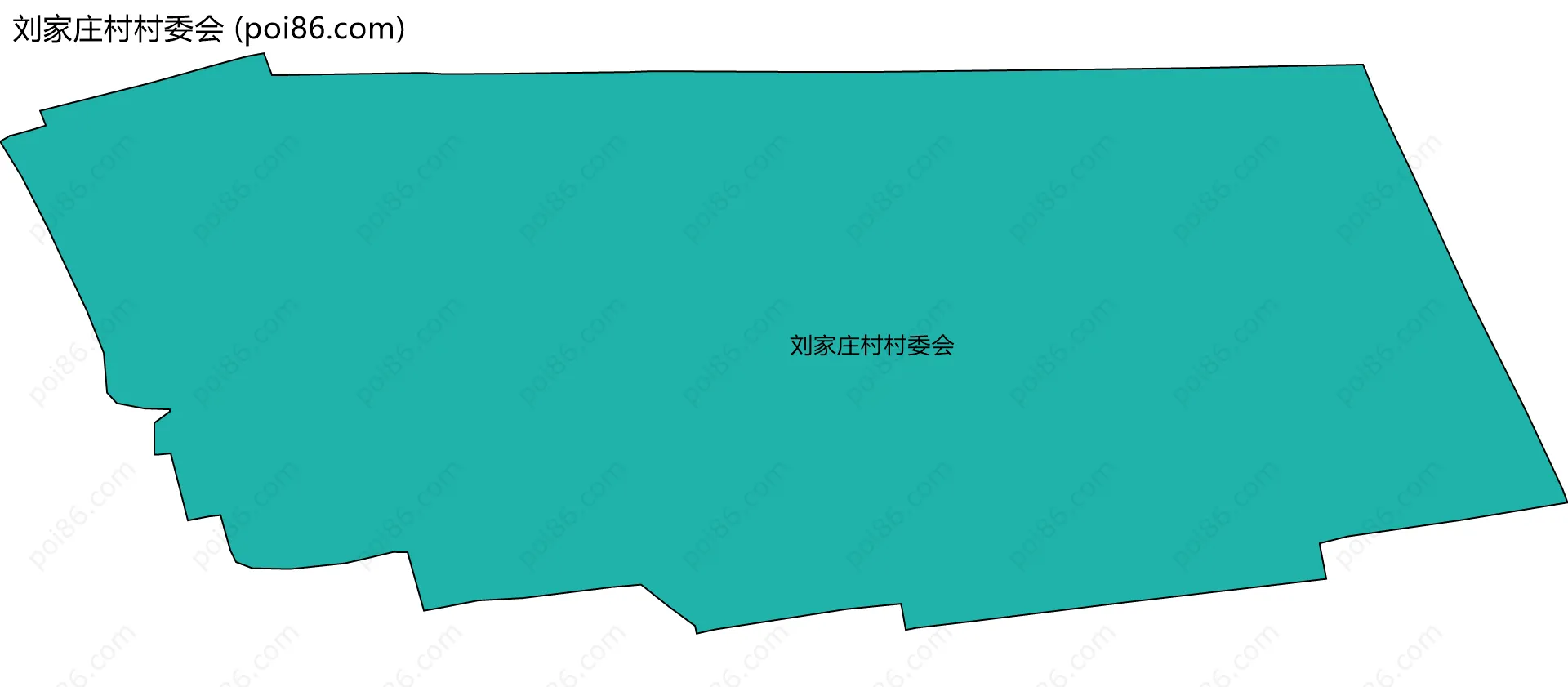 刘家庄村村委会边界地图