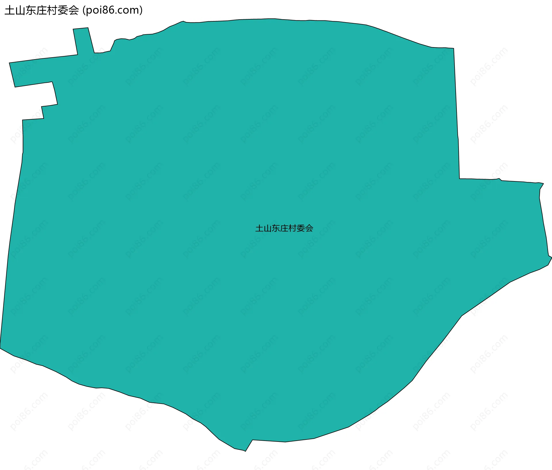 土山东庄村委会边界地图
