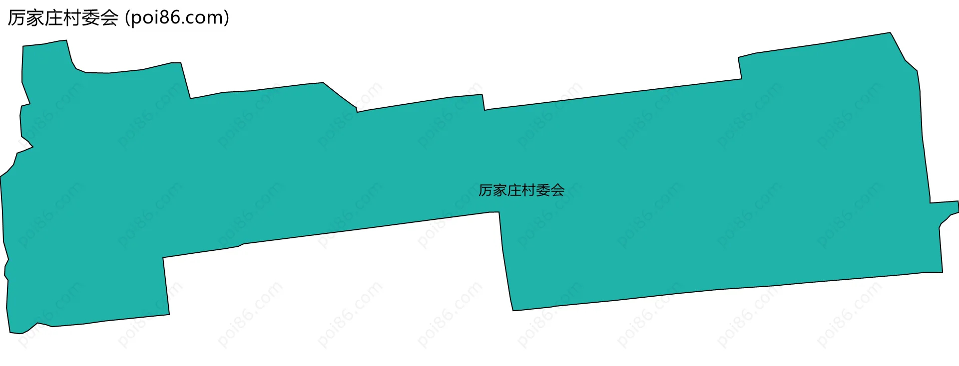 厉家庄村委会边界地图