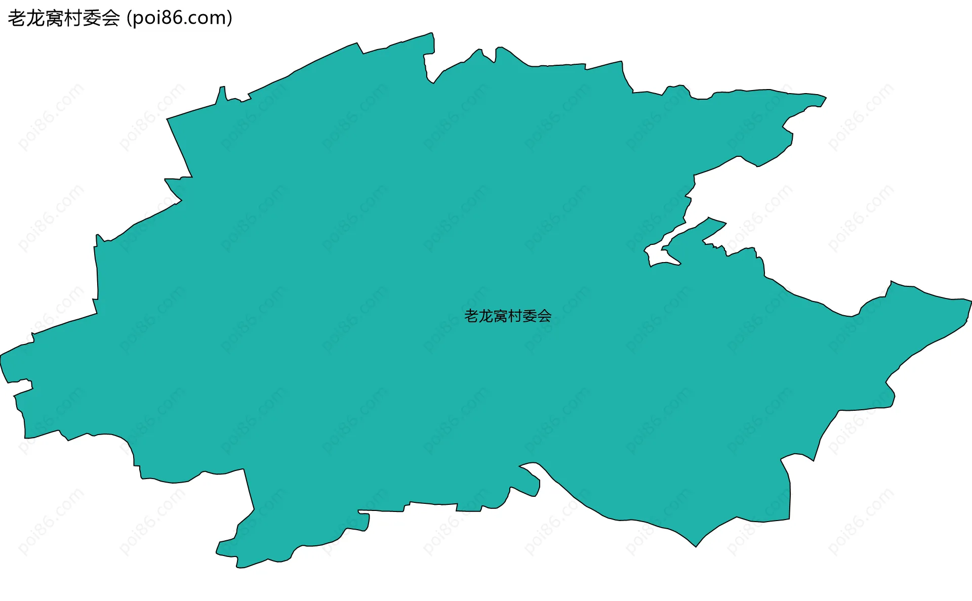 老龙窝村委会边界地图