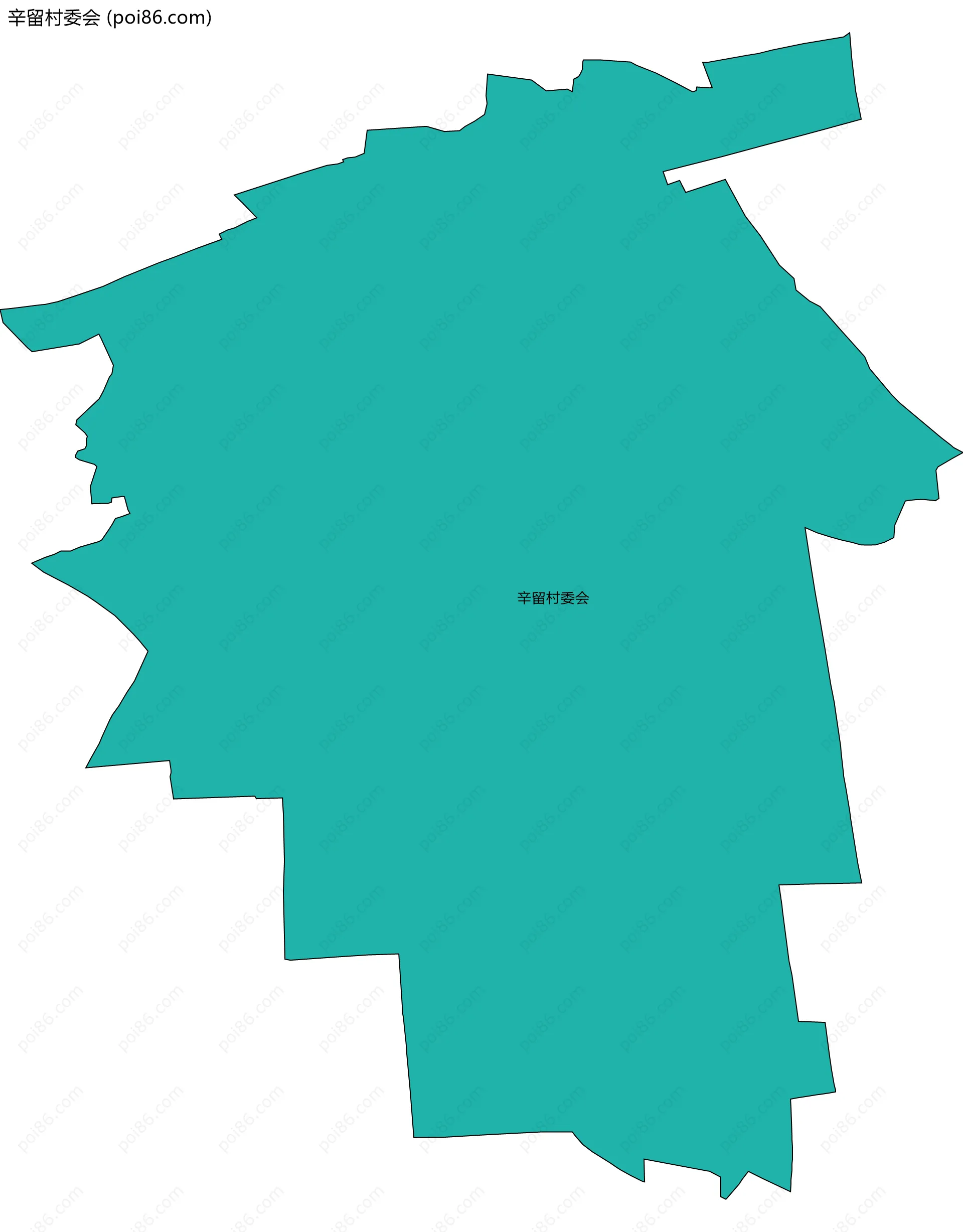 辛留村委会边界地图