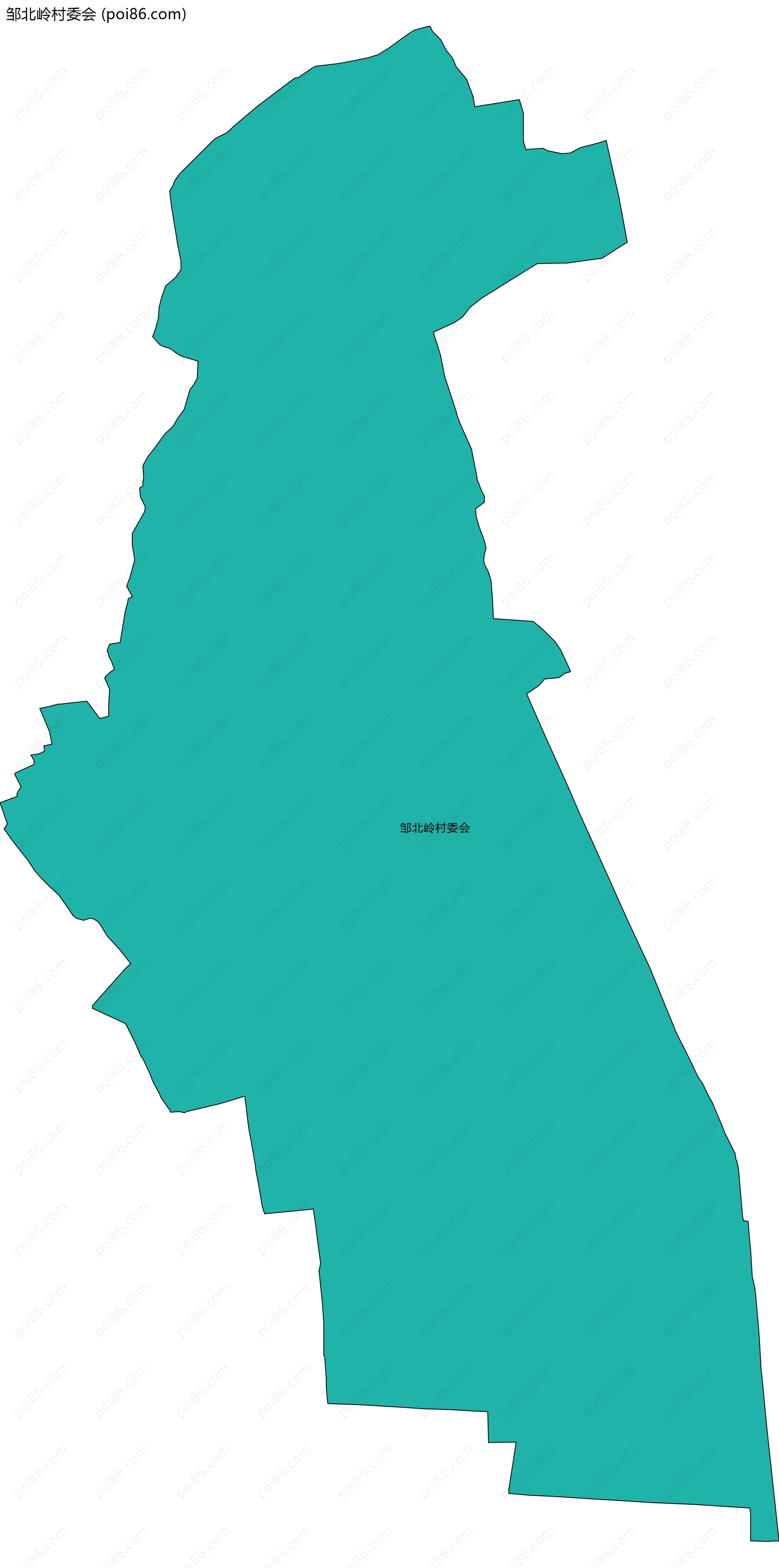 邹北岭村委会边界地图