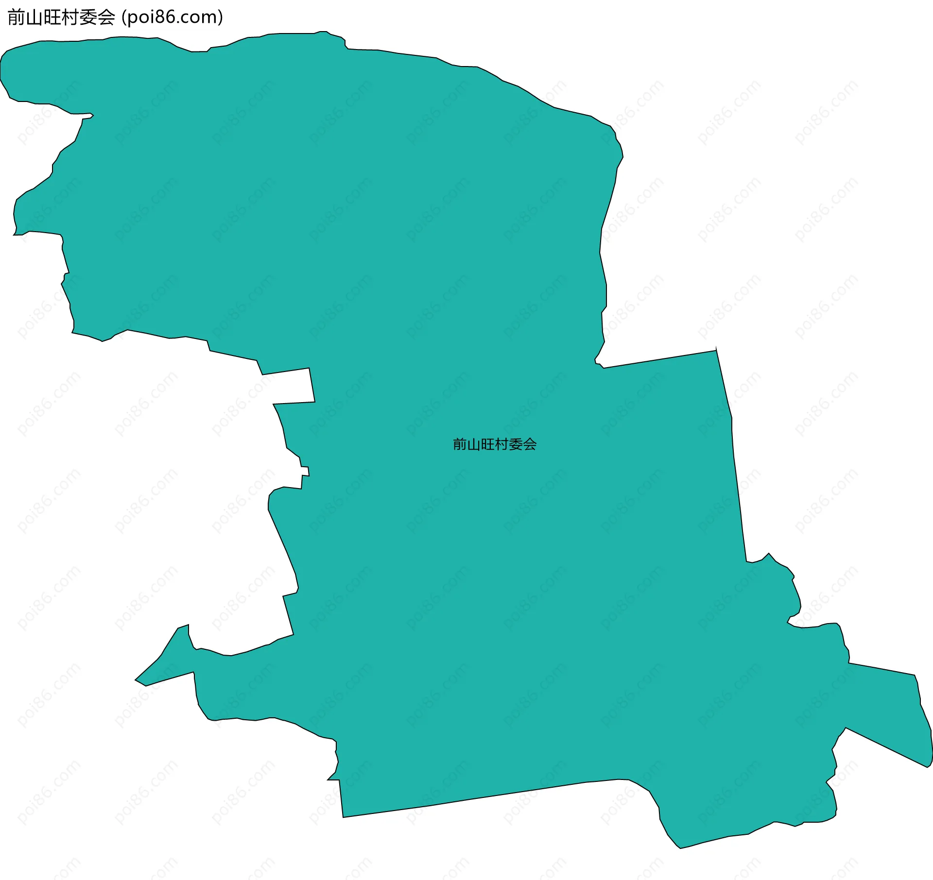 前山旺村委会边界地图