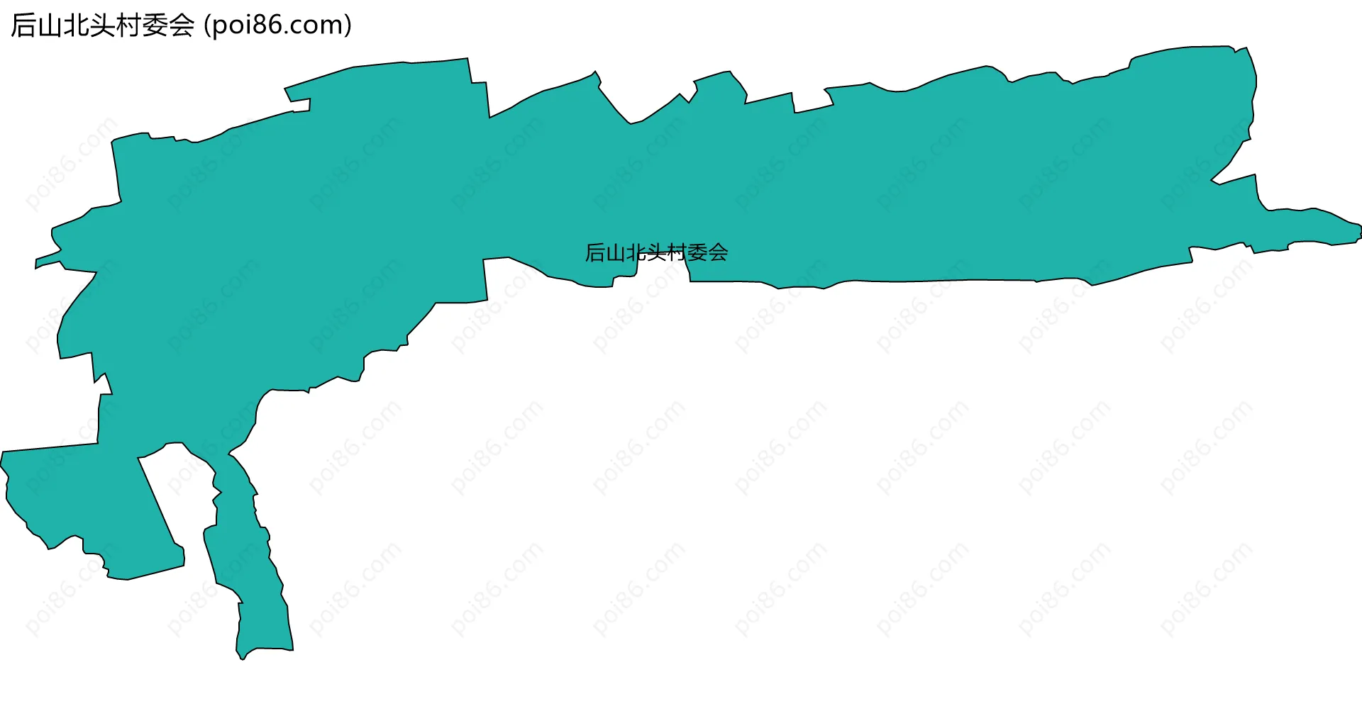 后山北头村委会边界地图