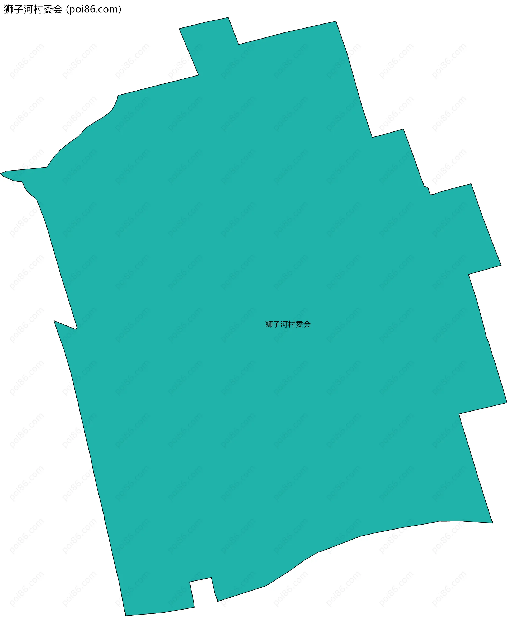 狮子河村委会边界地图