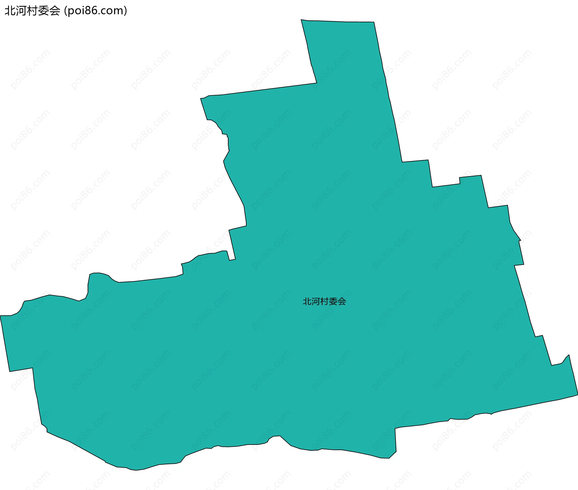北河村委会边界地图