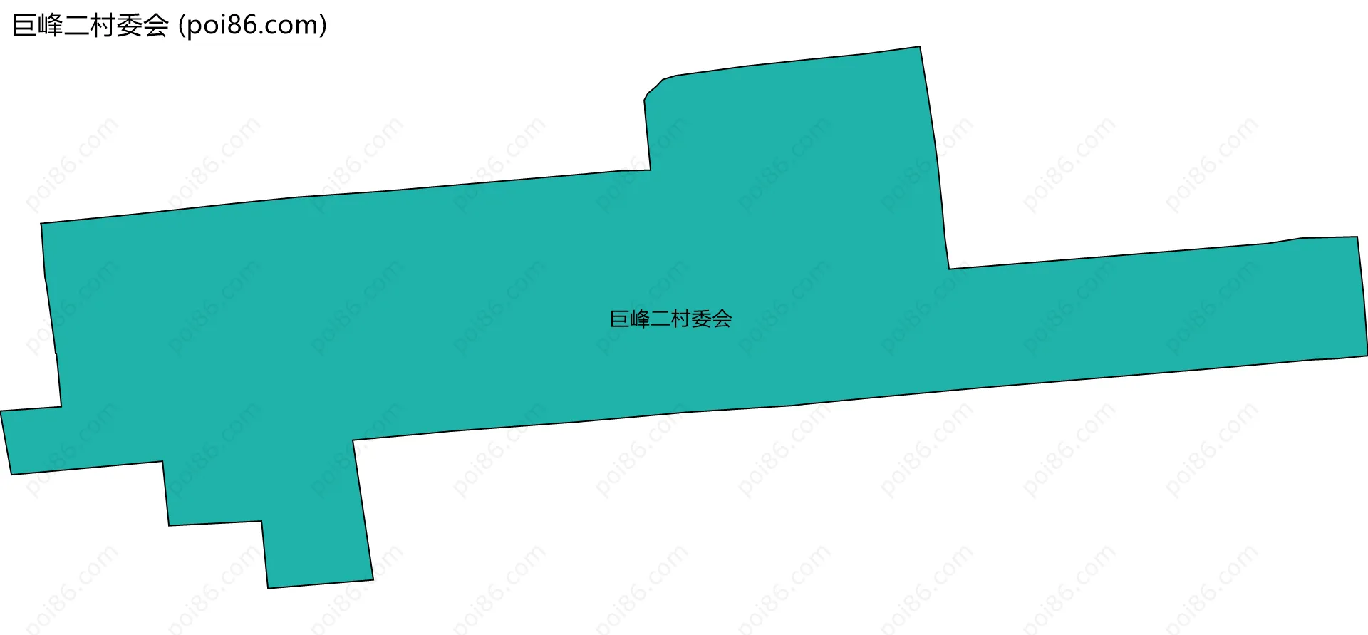 巨峰二村委会边界地图