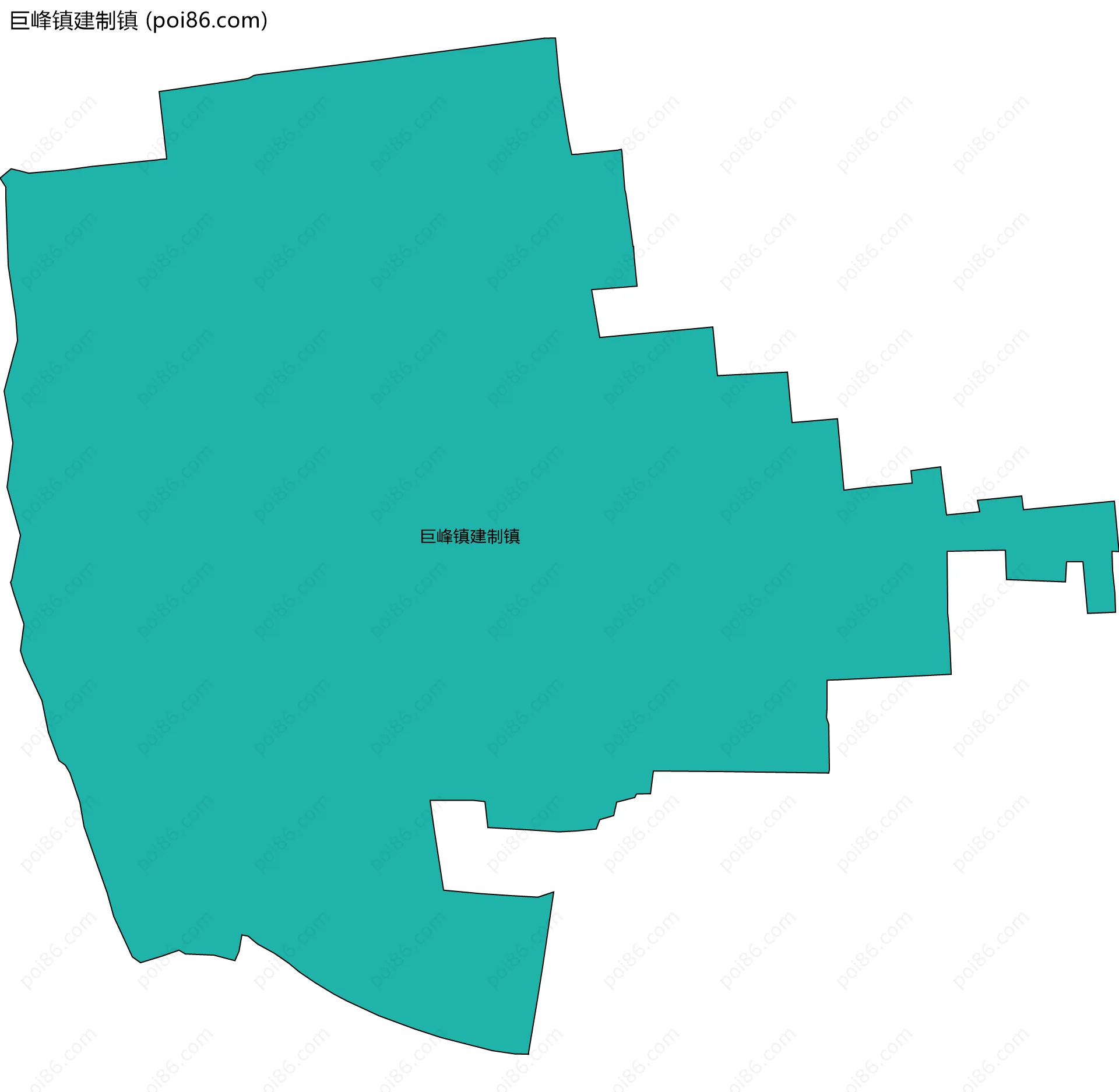 巨峰镇建制镇边界地图