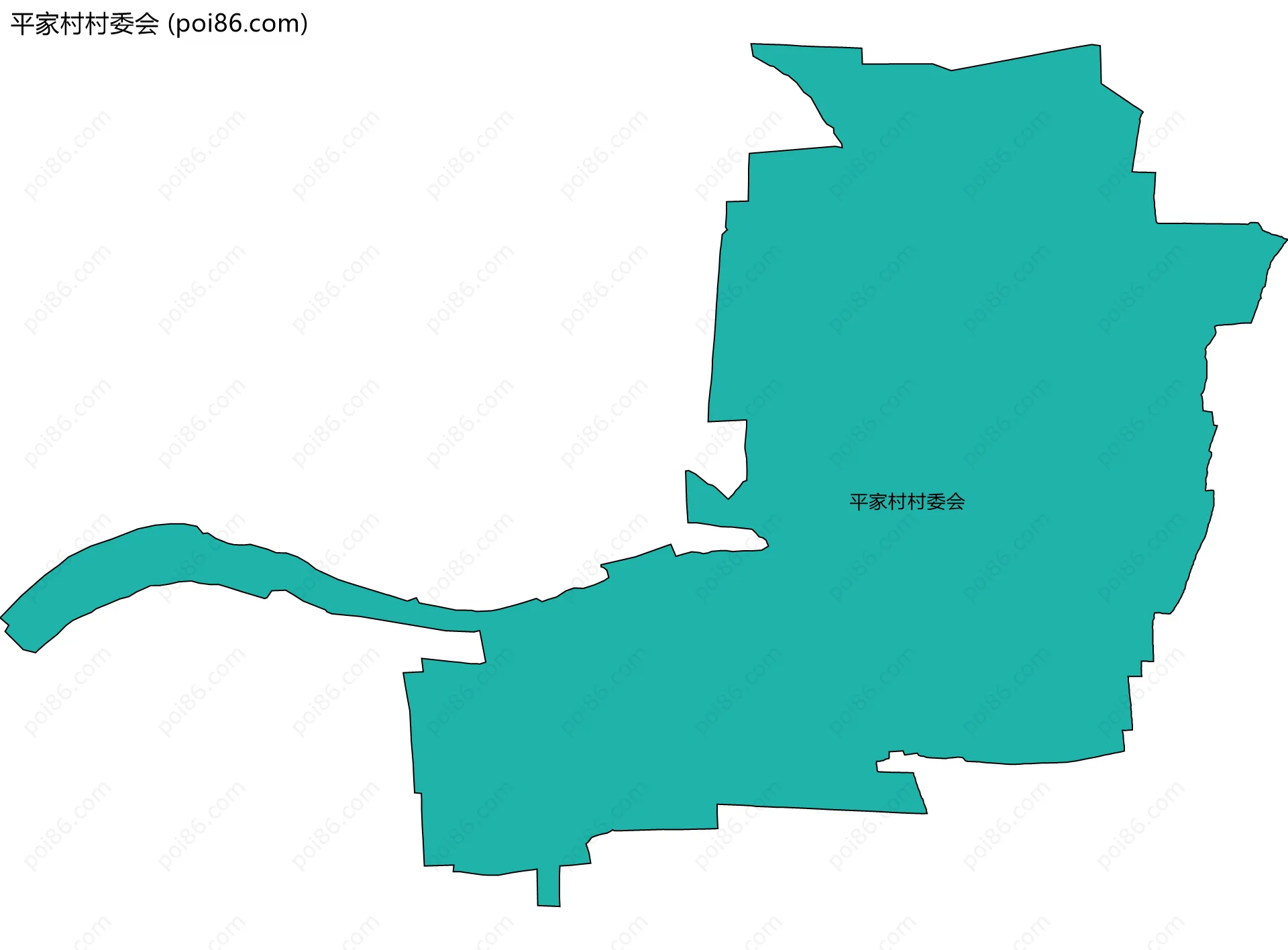 平家村村委会边界地图