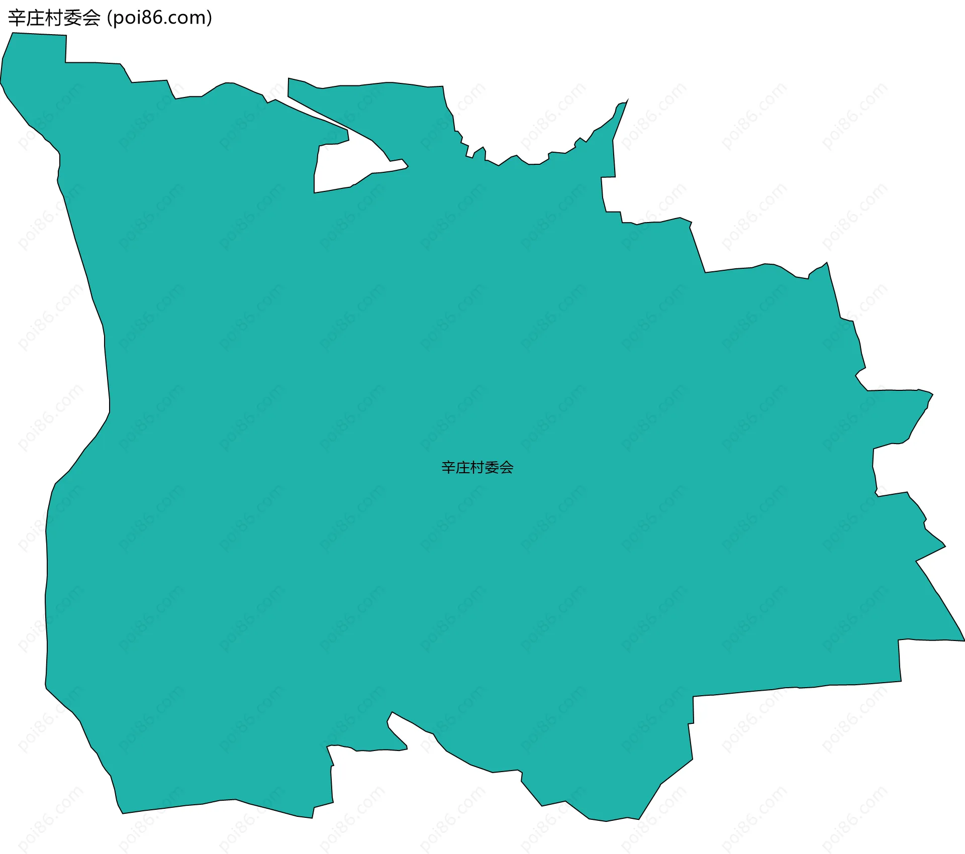 辛庄村委会边界地图