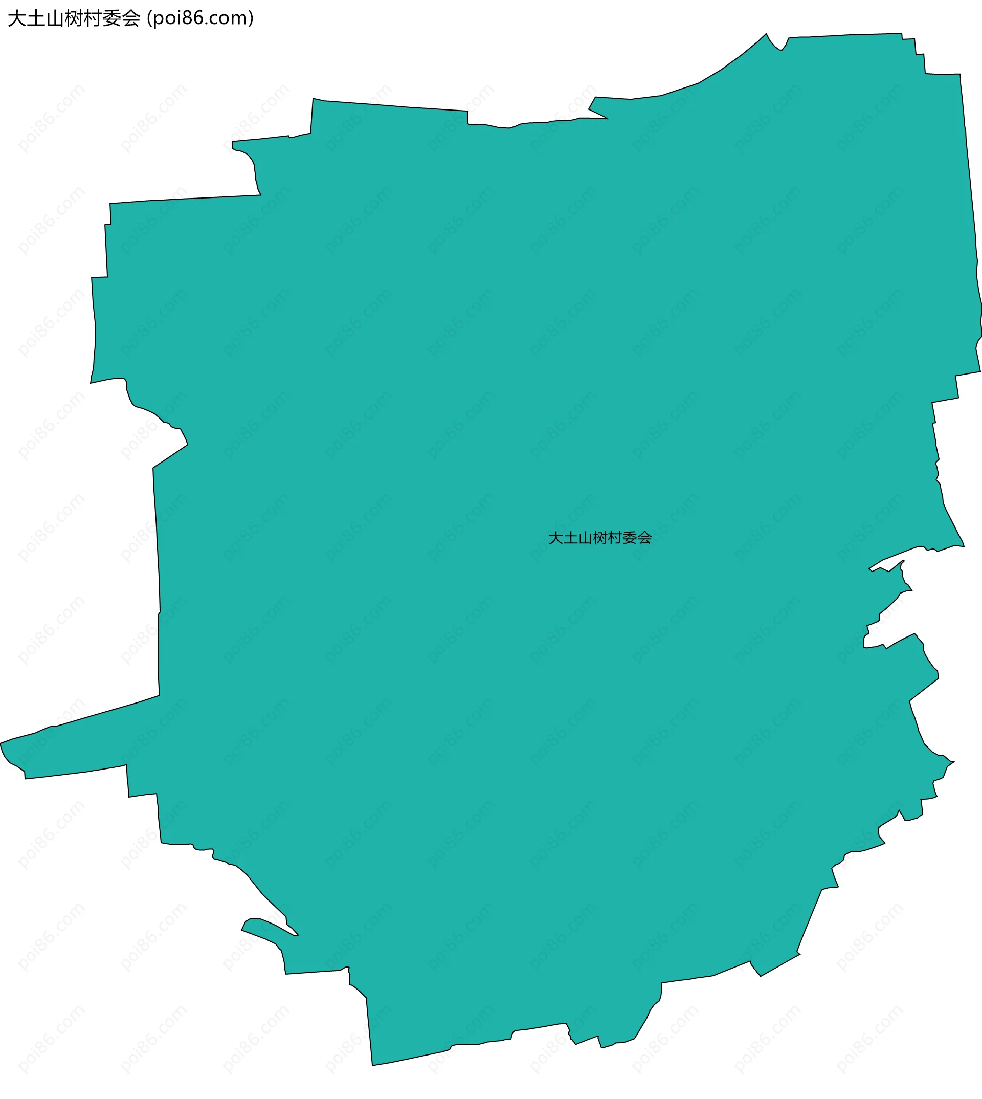 大土山树村委会边界地图